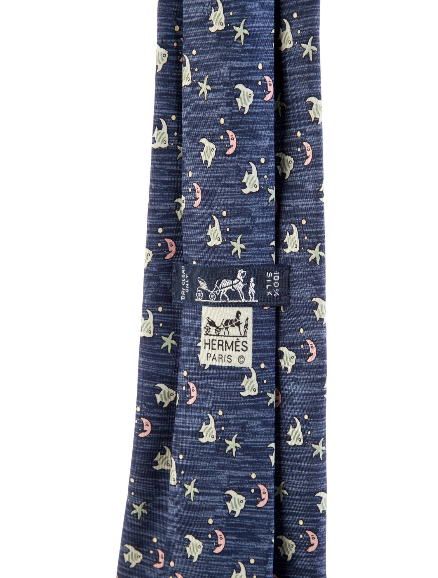 Hermès Pattern Print Silk Tie