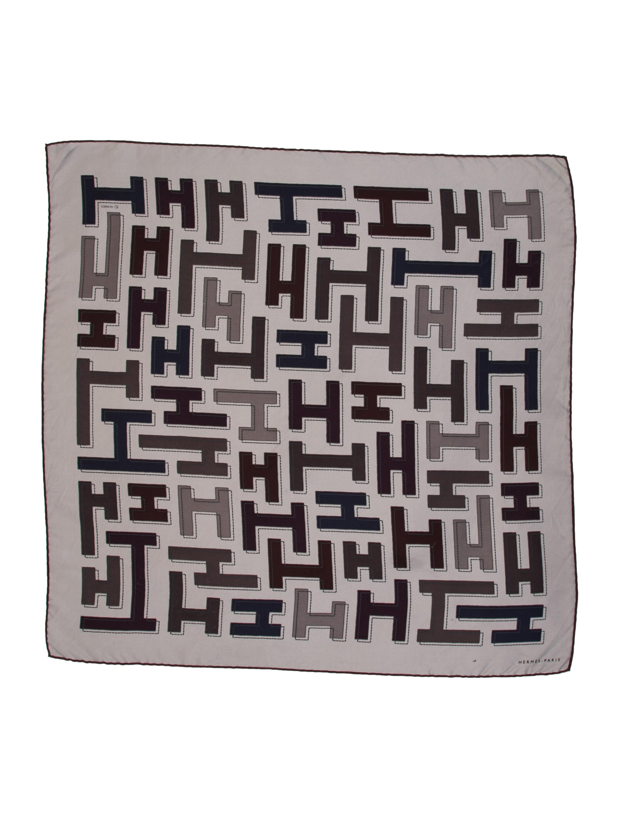 Hermès Silk H Logo Scarf