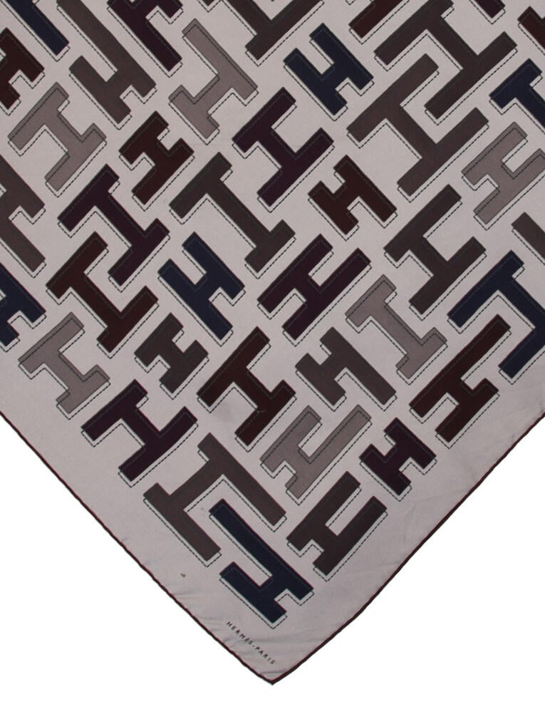 Hermès Silk H Logo Scarf
