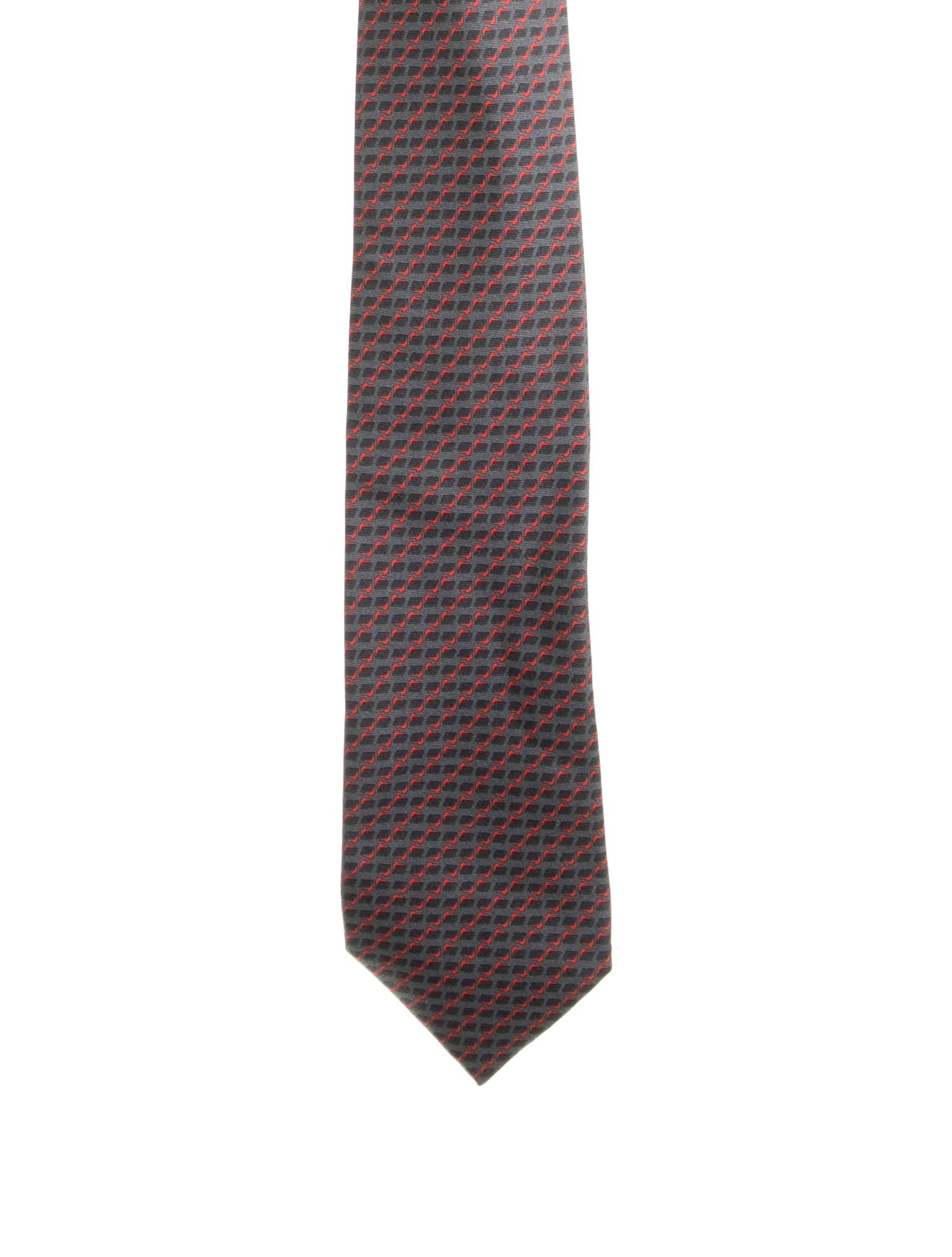 Hermès Silk Printed Tie