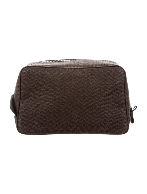 Hermès Herringbone Toiletry Bag Bags HER82010 The RealReal