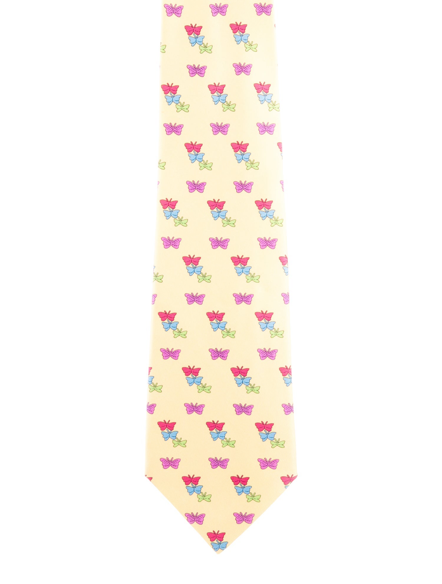 Hermès Pattern Print Silk Tie