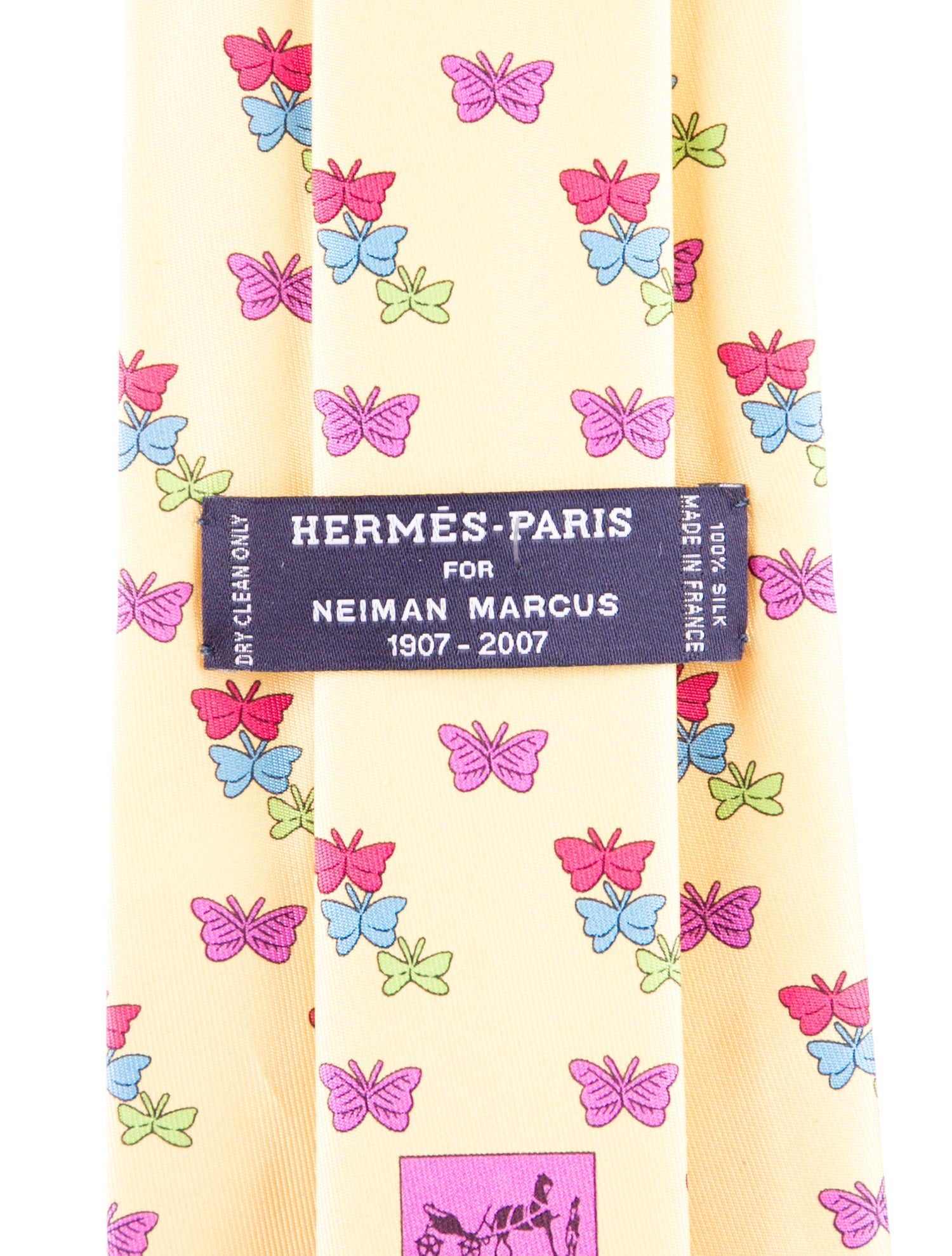 Hermès Pattern Print Silk Tie