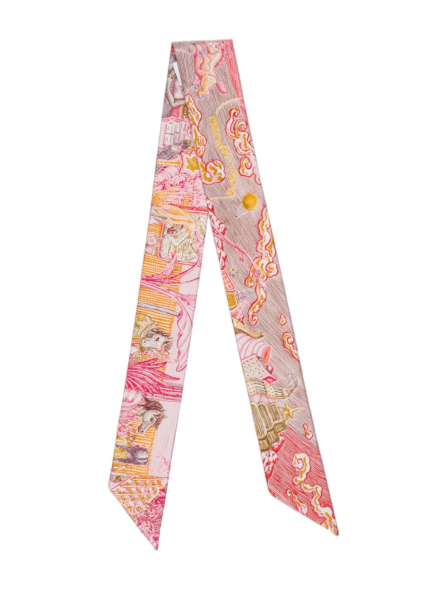 Hermès City Of Light Silk Twilly Scarf w/ Tags