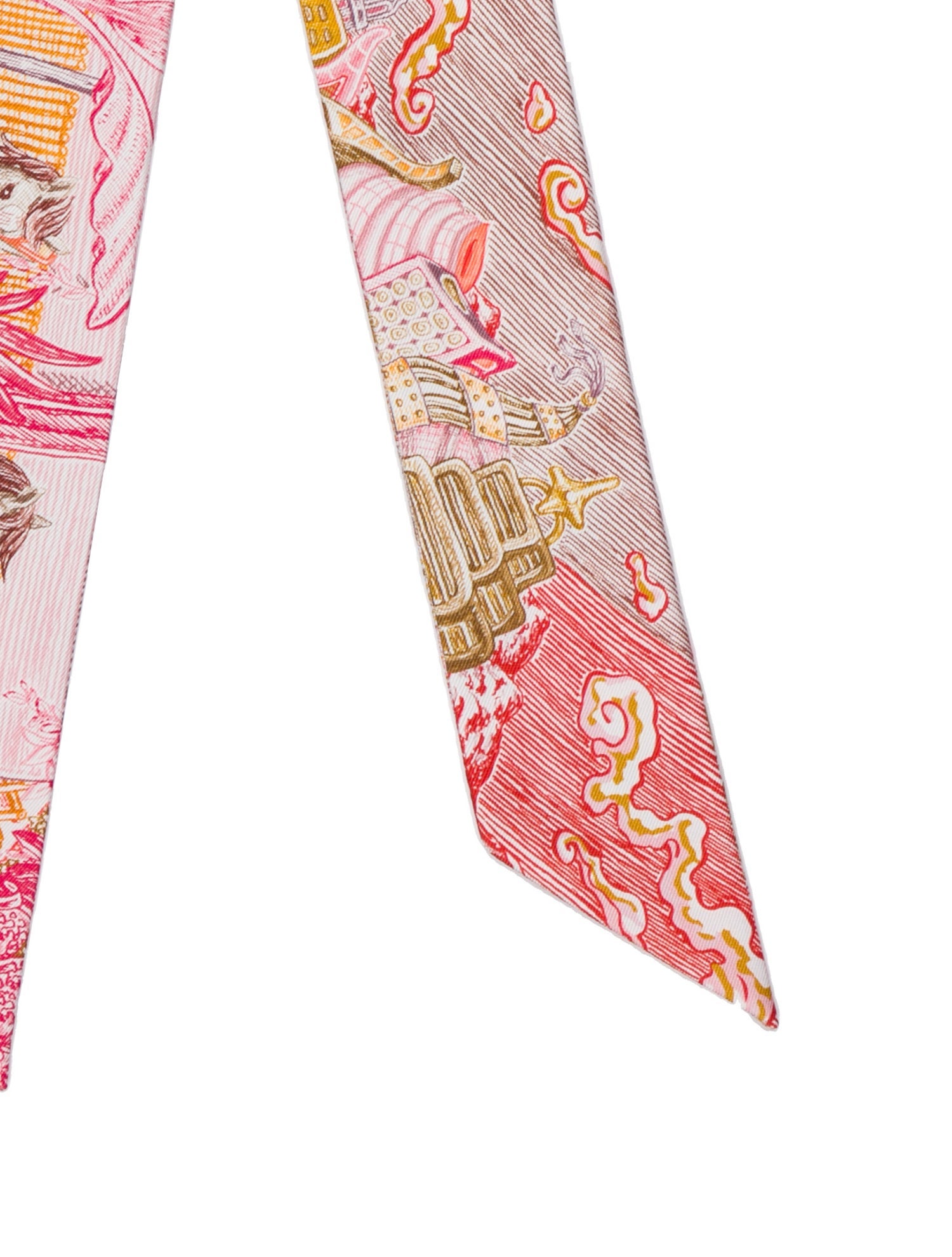 Hermès City Of Light Silk Twilly Scarf w/ Tags