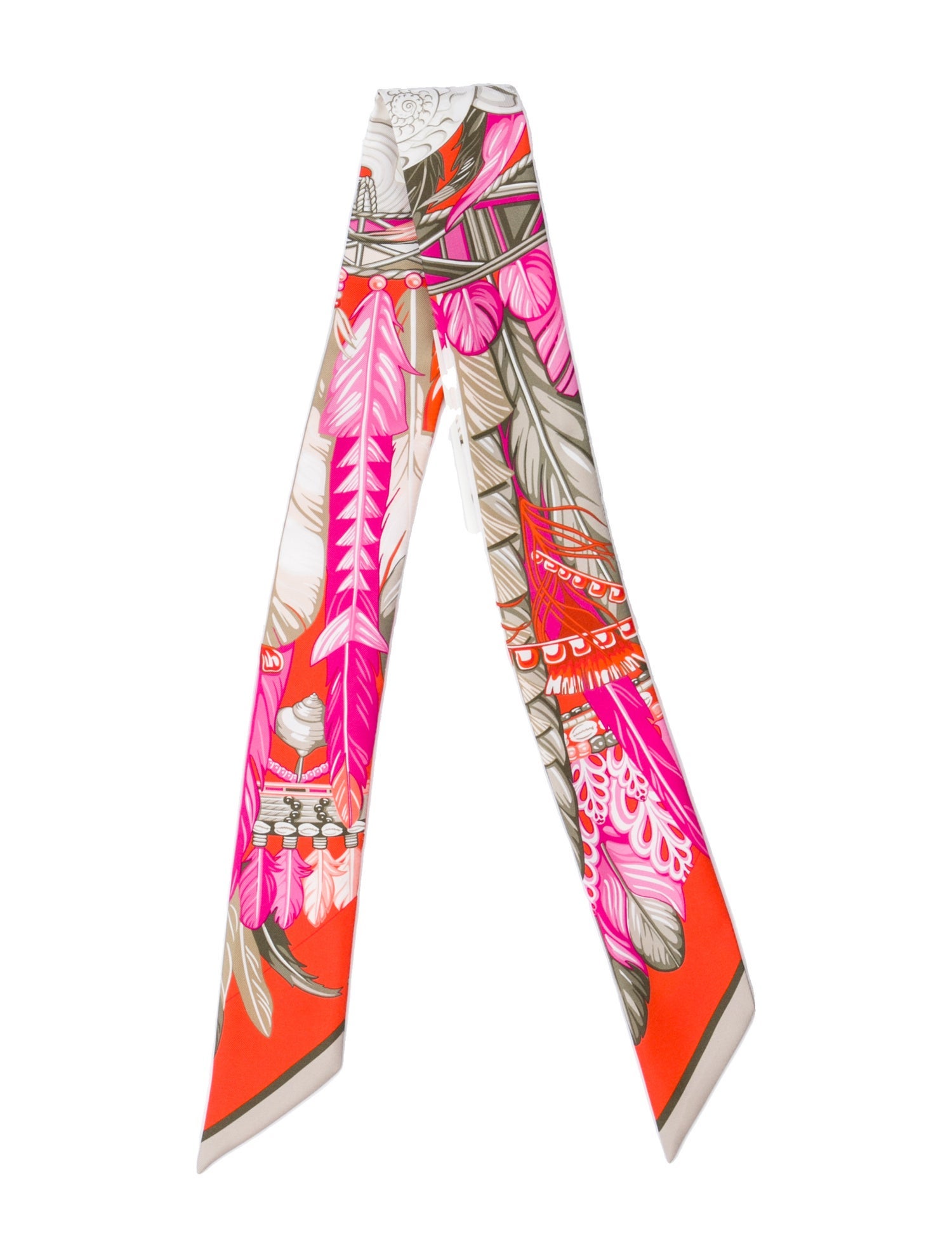 Hermès Danse Pacifique Silk Twilly Scarf w/ Tags