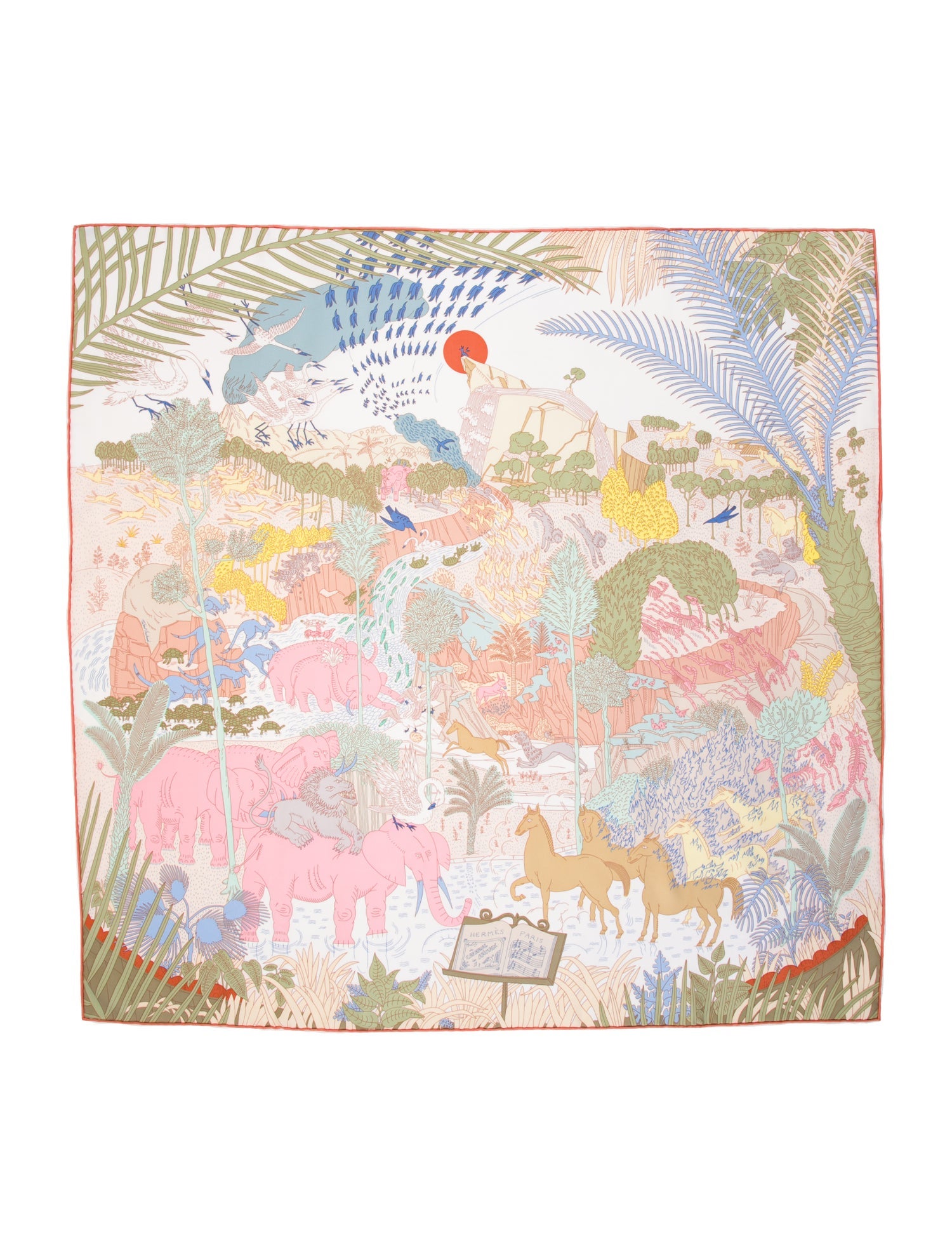 Hermès Le Carnaval des Animaux Silk Scarf
