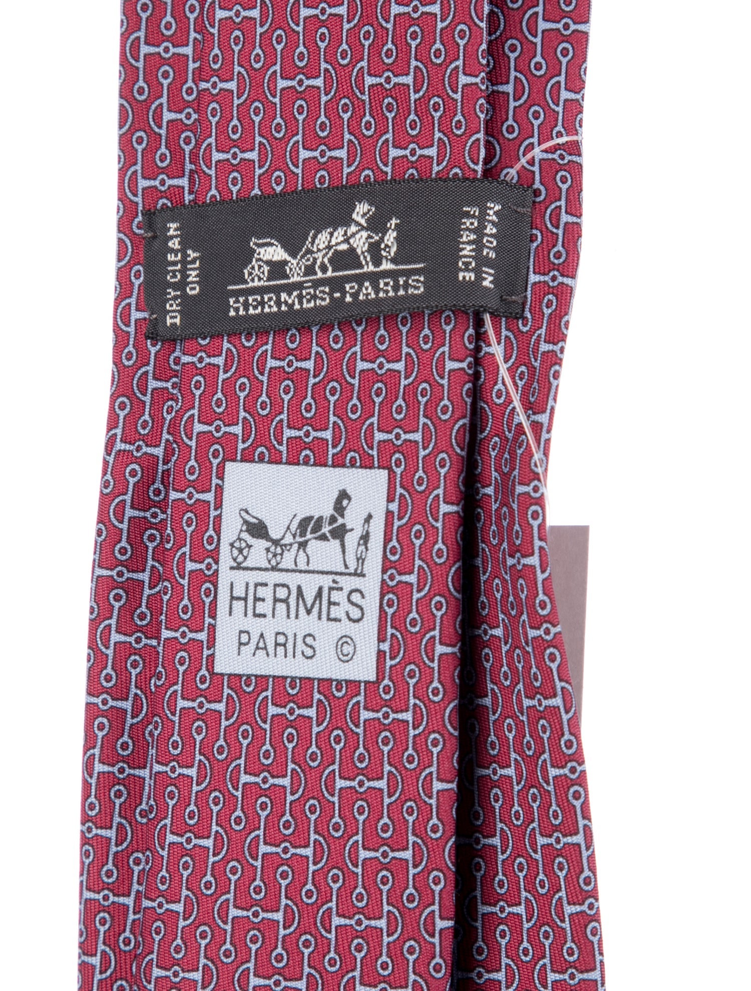 Hermès Pattern Print Silk Tie