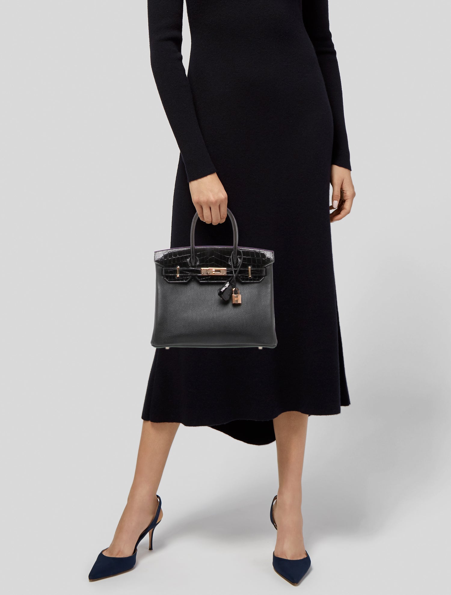 Hermès Novillo & Shiny Niloticus Crocodile Birkin Touch 30