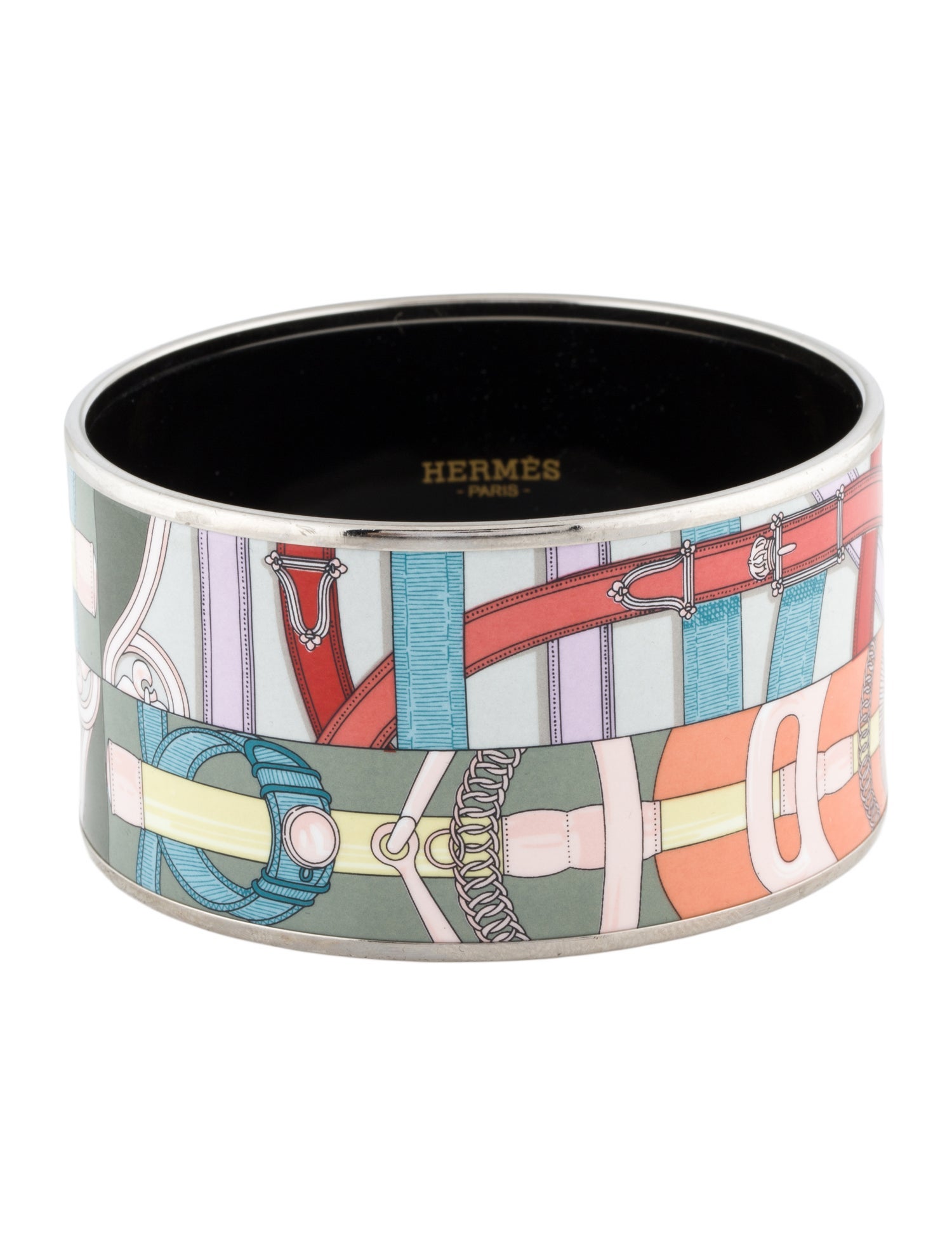 Hermès Extra Wide Enamel Bangle
