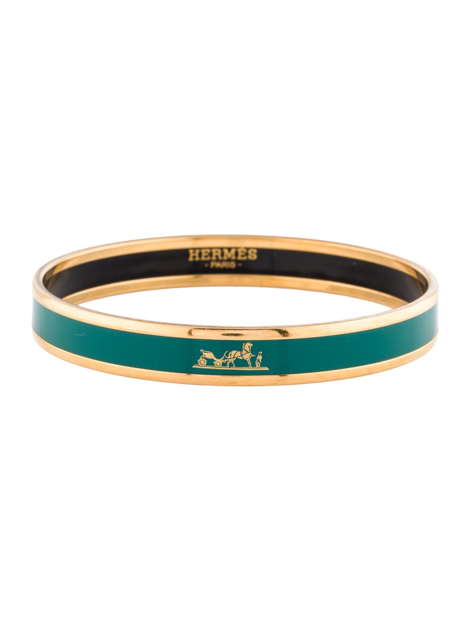 Hermès Enamel Caleche Bangle