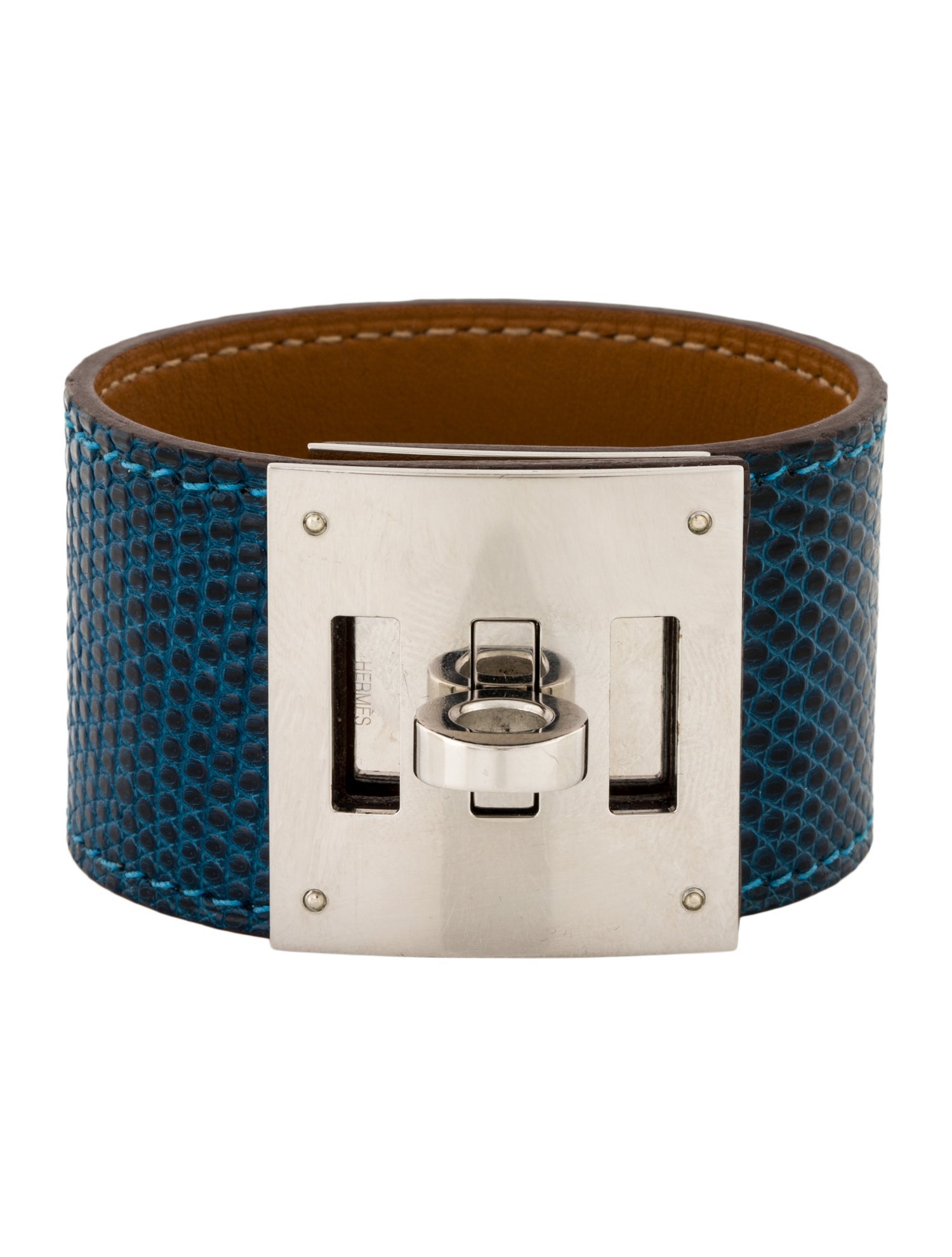 Hermès Lizard Kelly Dog Wrap Bracelet