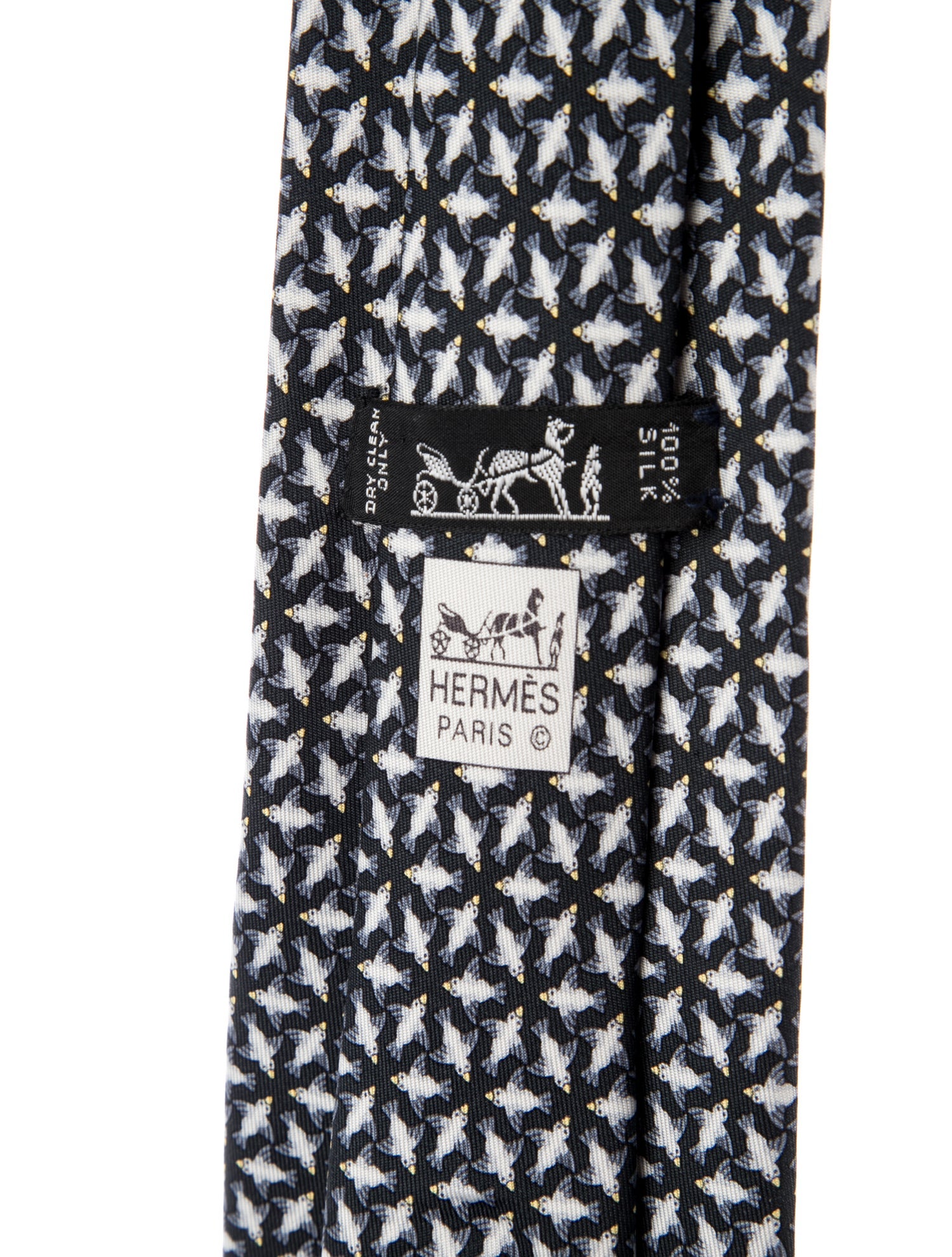 Hermès Silk Patterned Tie