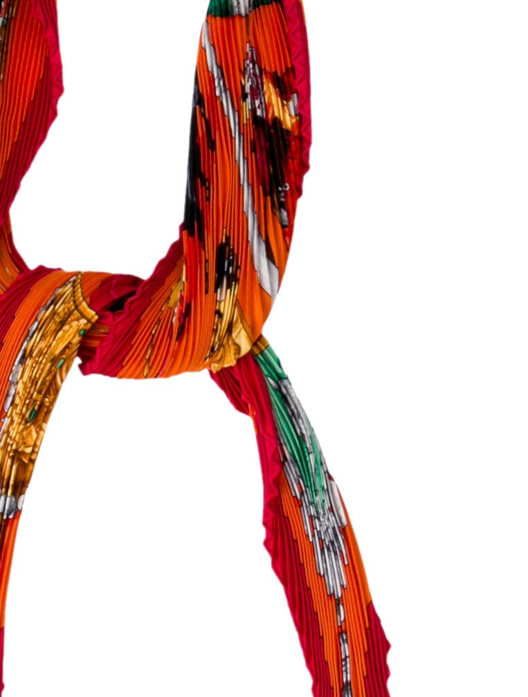 Hermès Plaza de Toros Silk Plissé Scarf