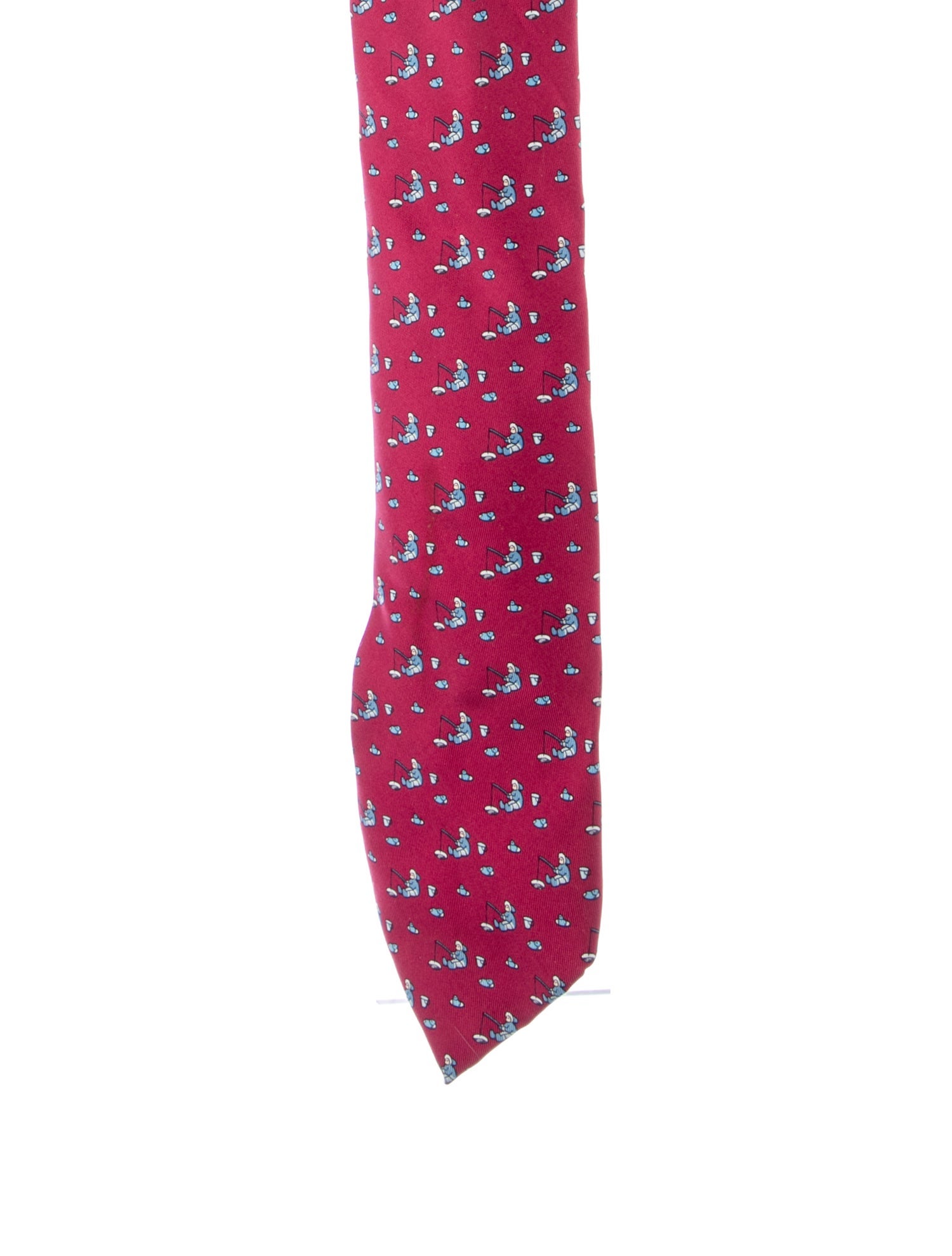 Hermès pattern print tie