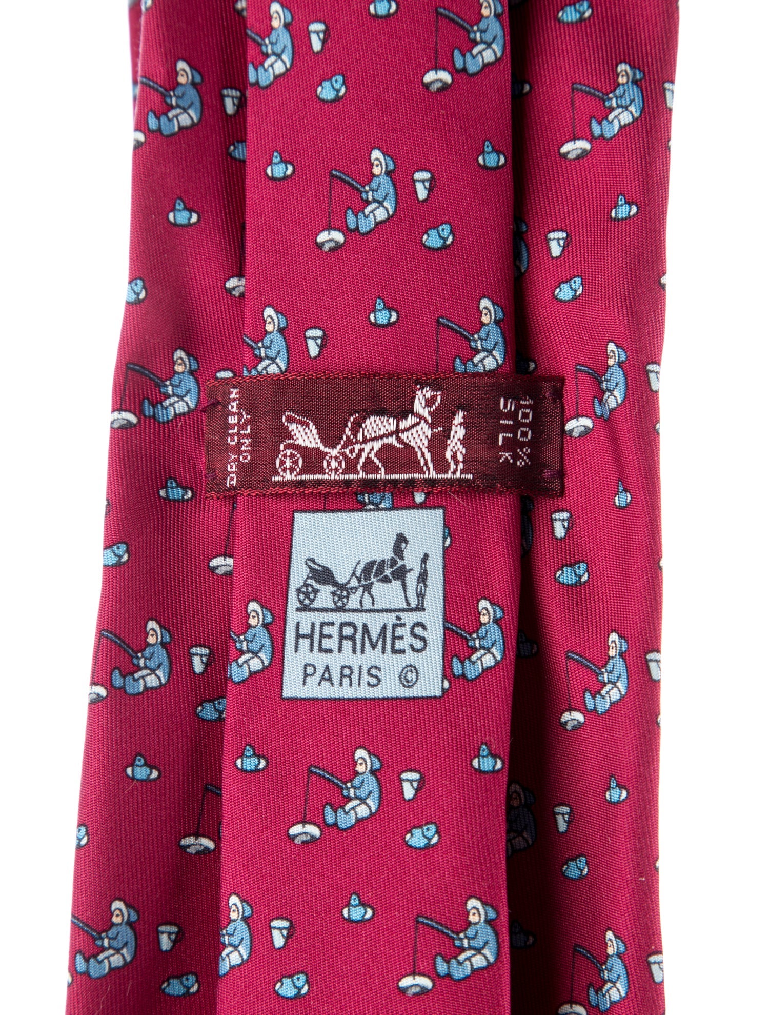 Hermès pattern print tie