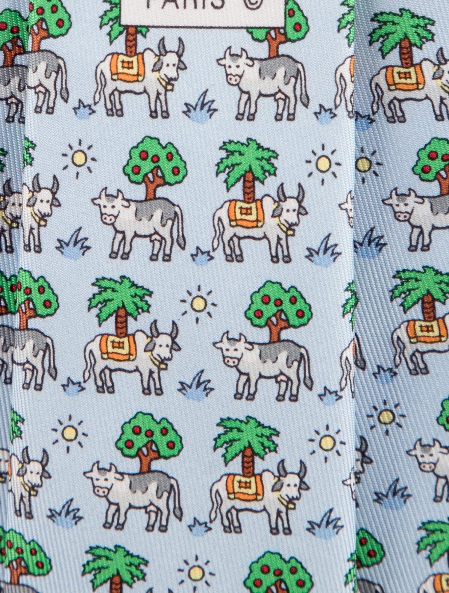 Hermès Silk Cow Tie