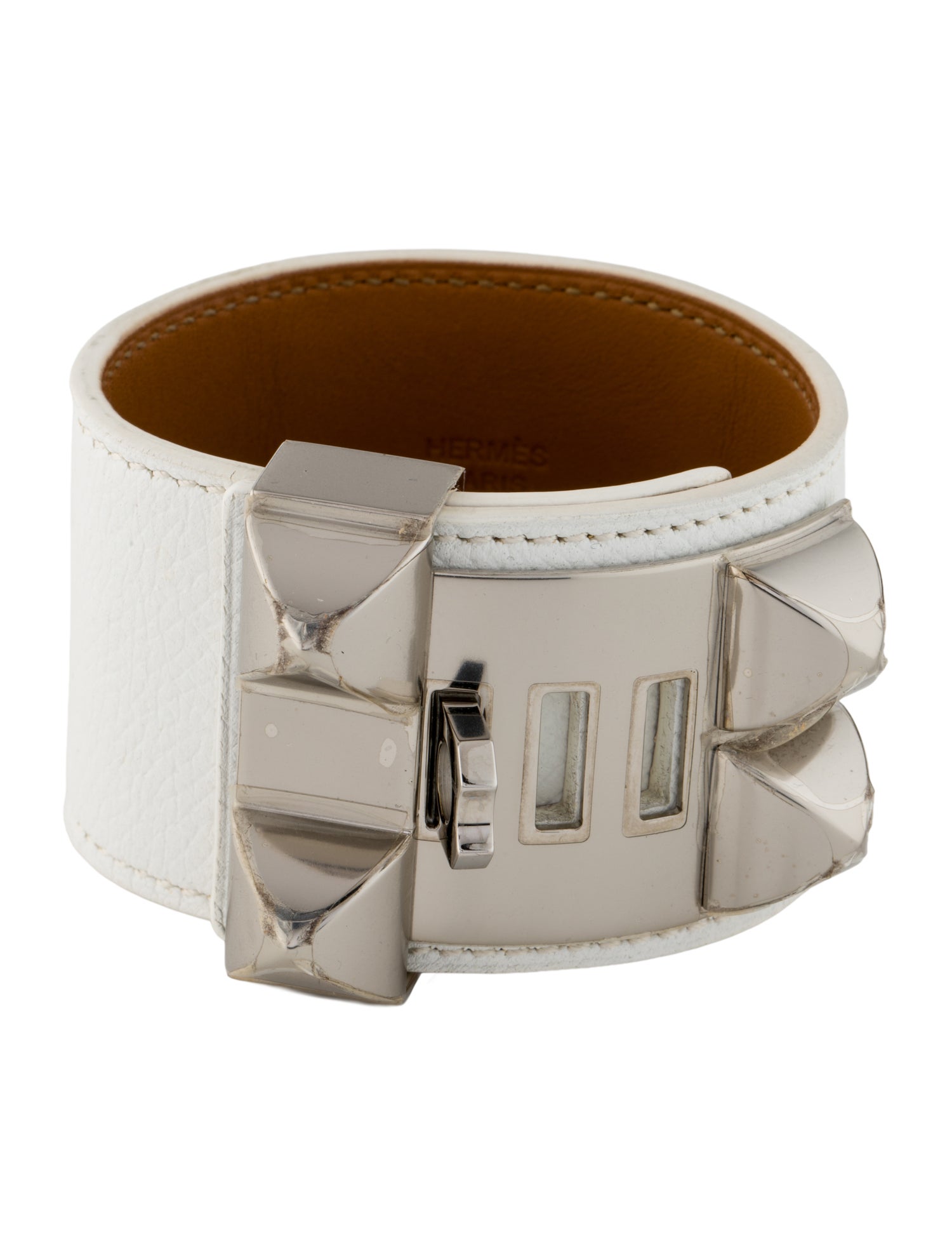 Hermès Leather Collier De Chien Wrap Bracelet