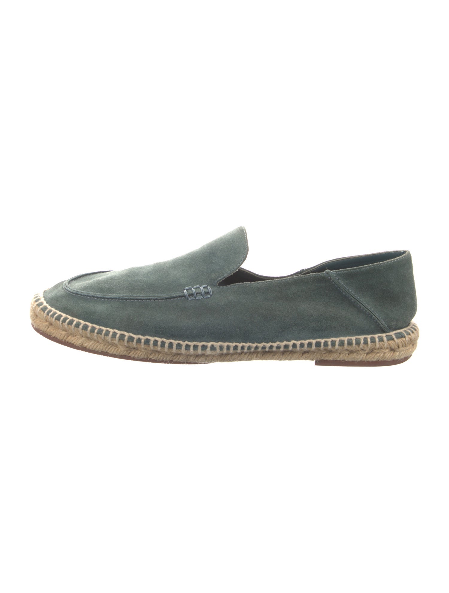 Loro Piana Suede Whipstitch Trim Espadrilles