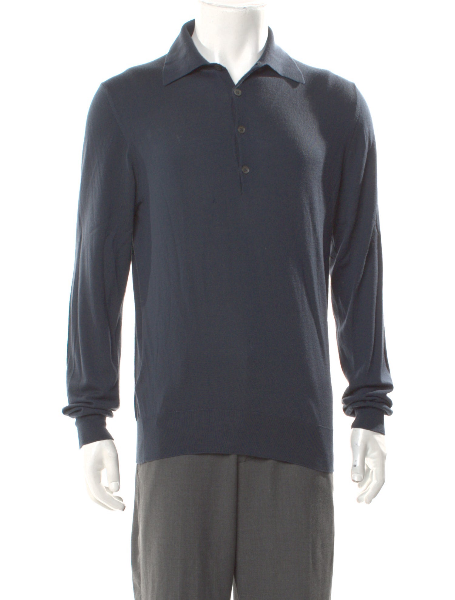 Hermès Wool Mock Neck Polo Sweater