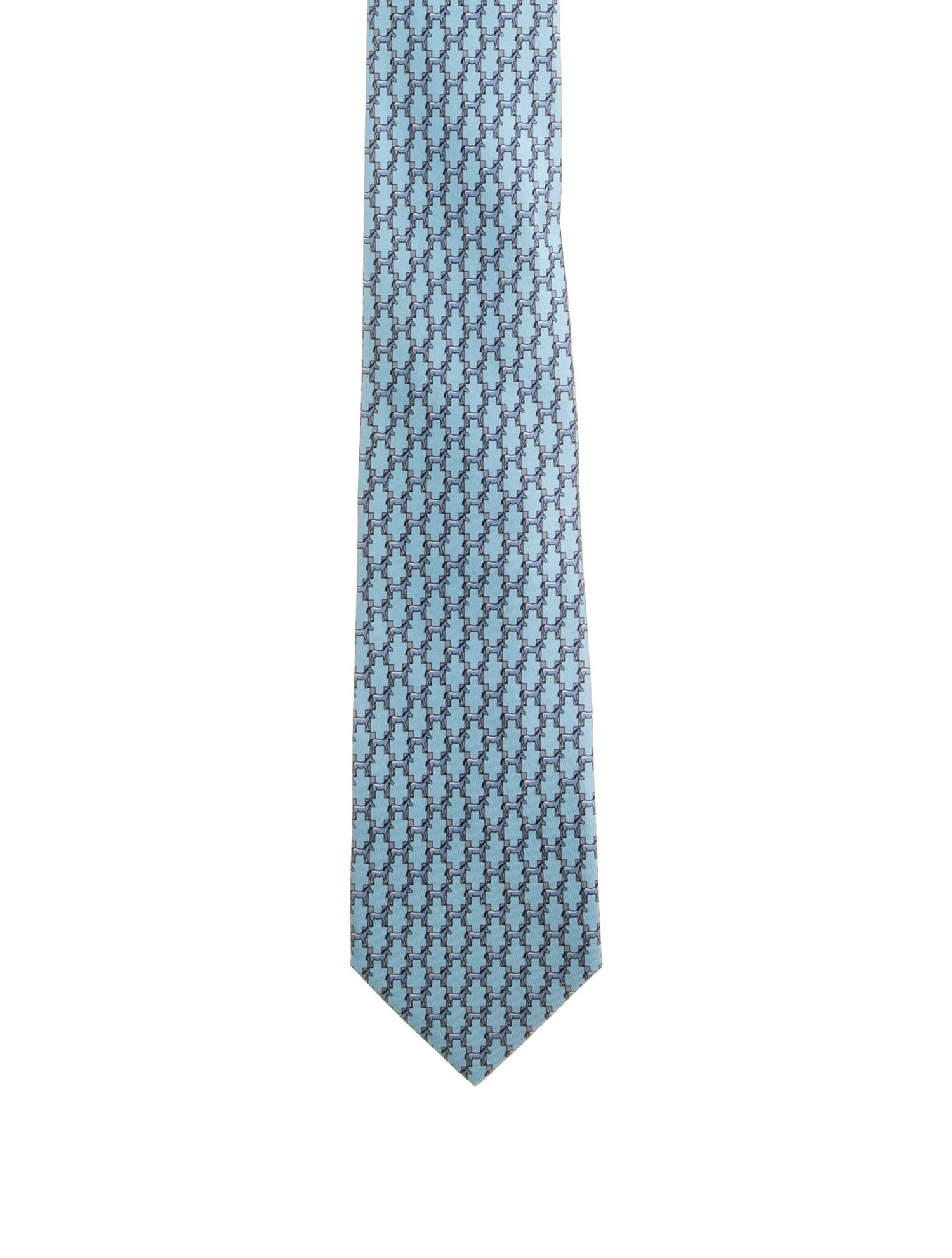 Hermès Silk Pattern Tie