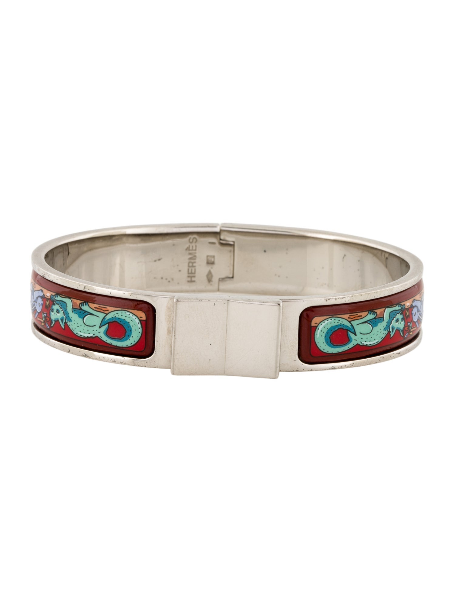 Hermès Loquet Narrow Enamel Hinge Bracelet
