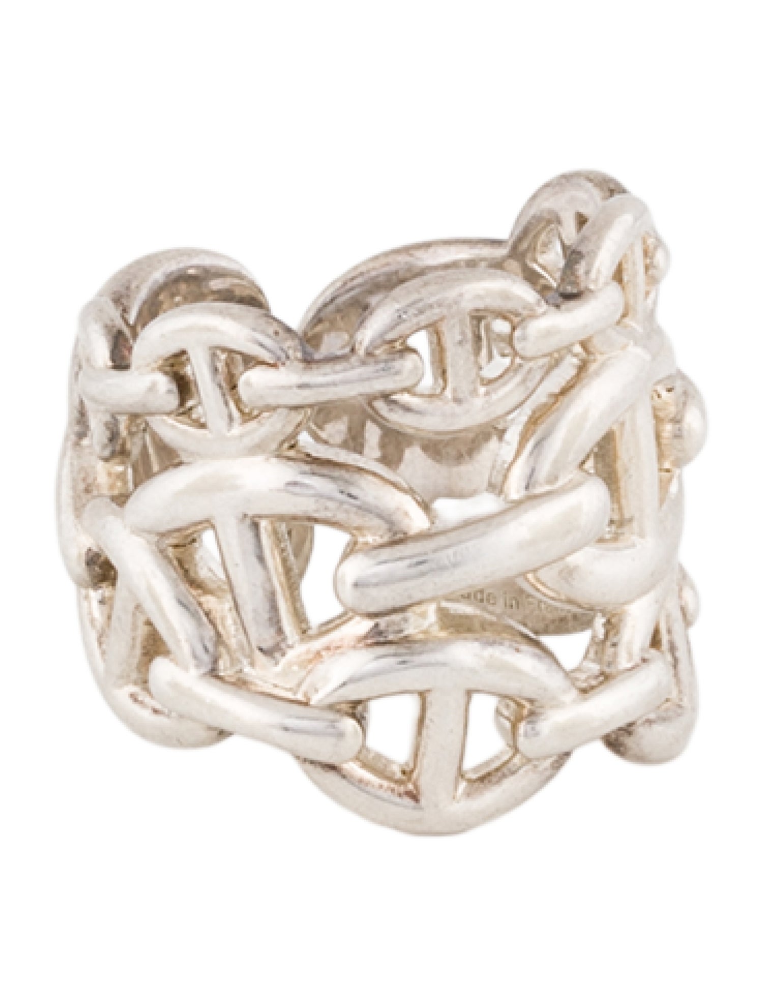 Hermès Chaine d'Ancre Enchainee Ring, Large Model