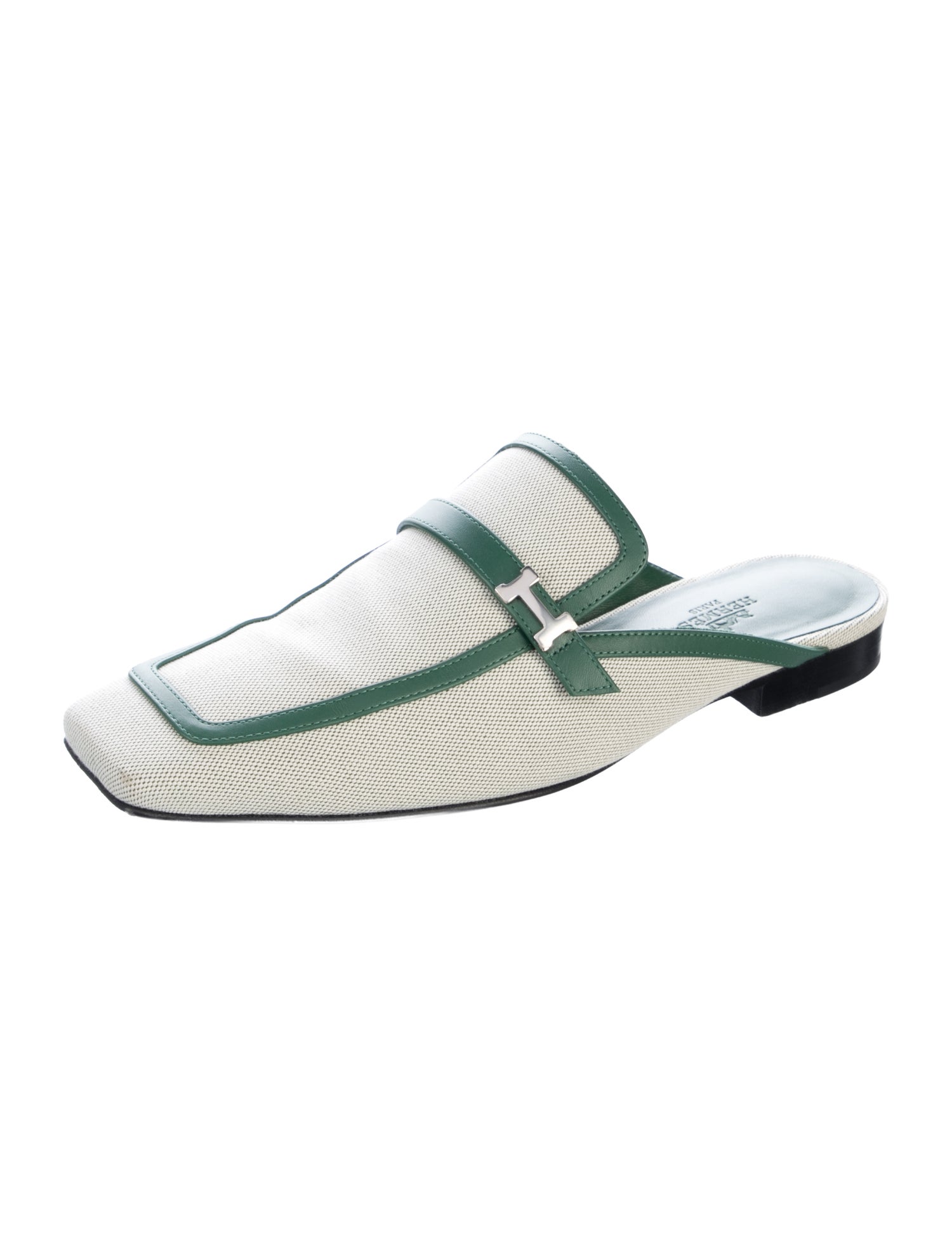 Hermès Groupie Canvas Mules