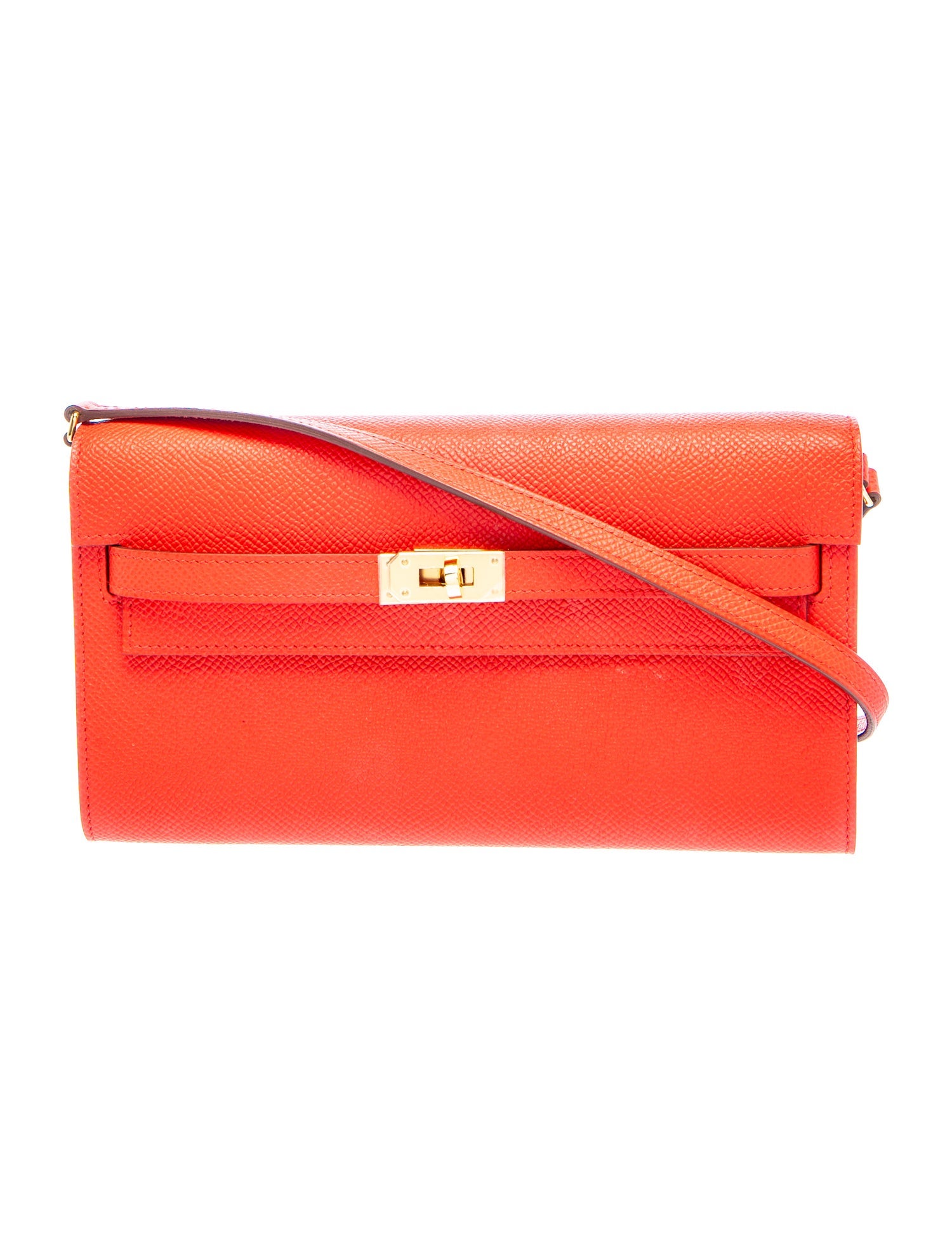 Hermès Epsom Verso Kelly To Go Wallet w/ Strap