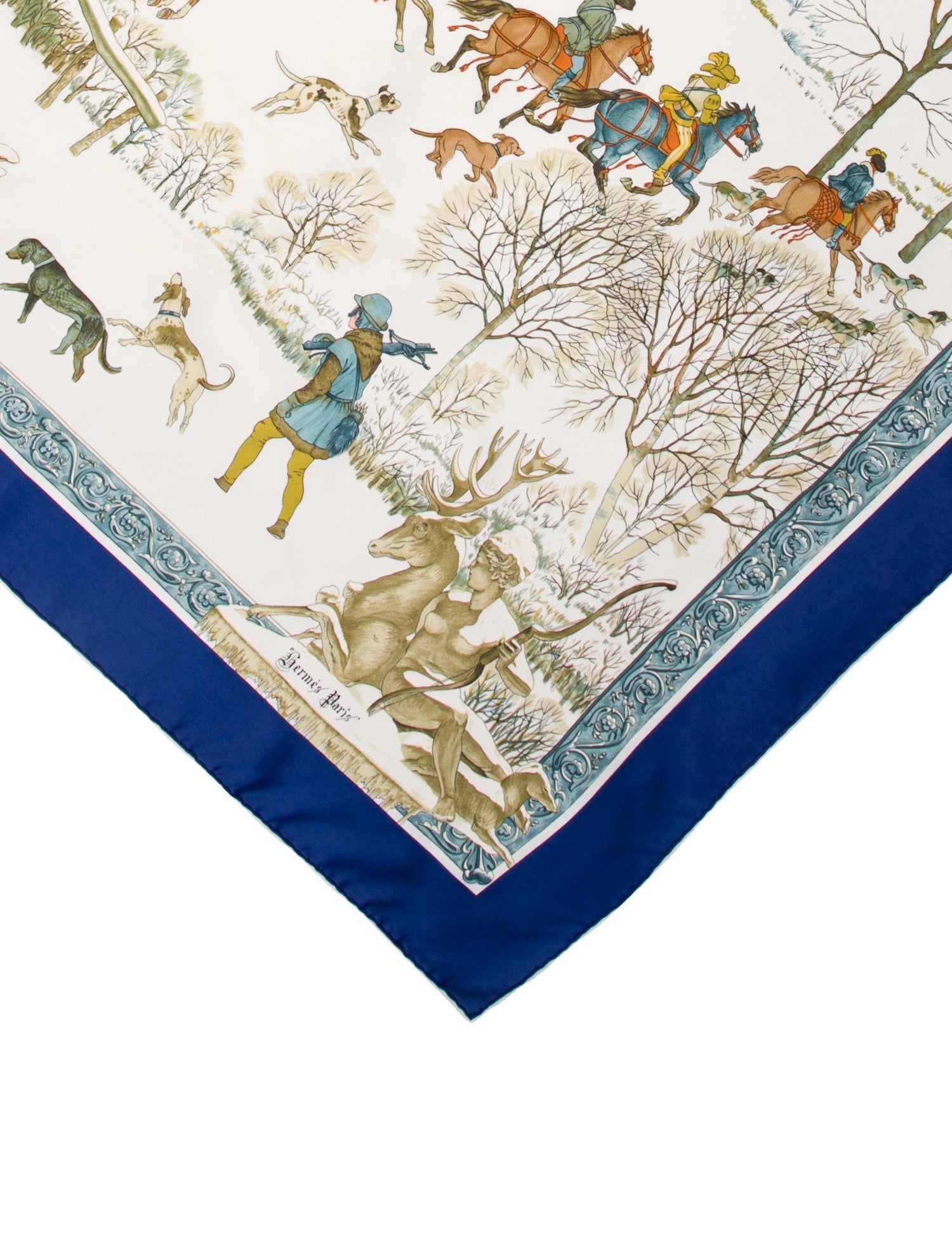 Hermès L'Hiver Silk Scarf