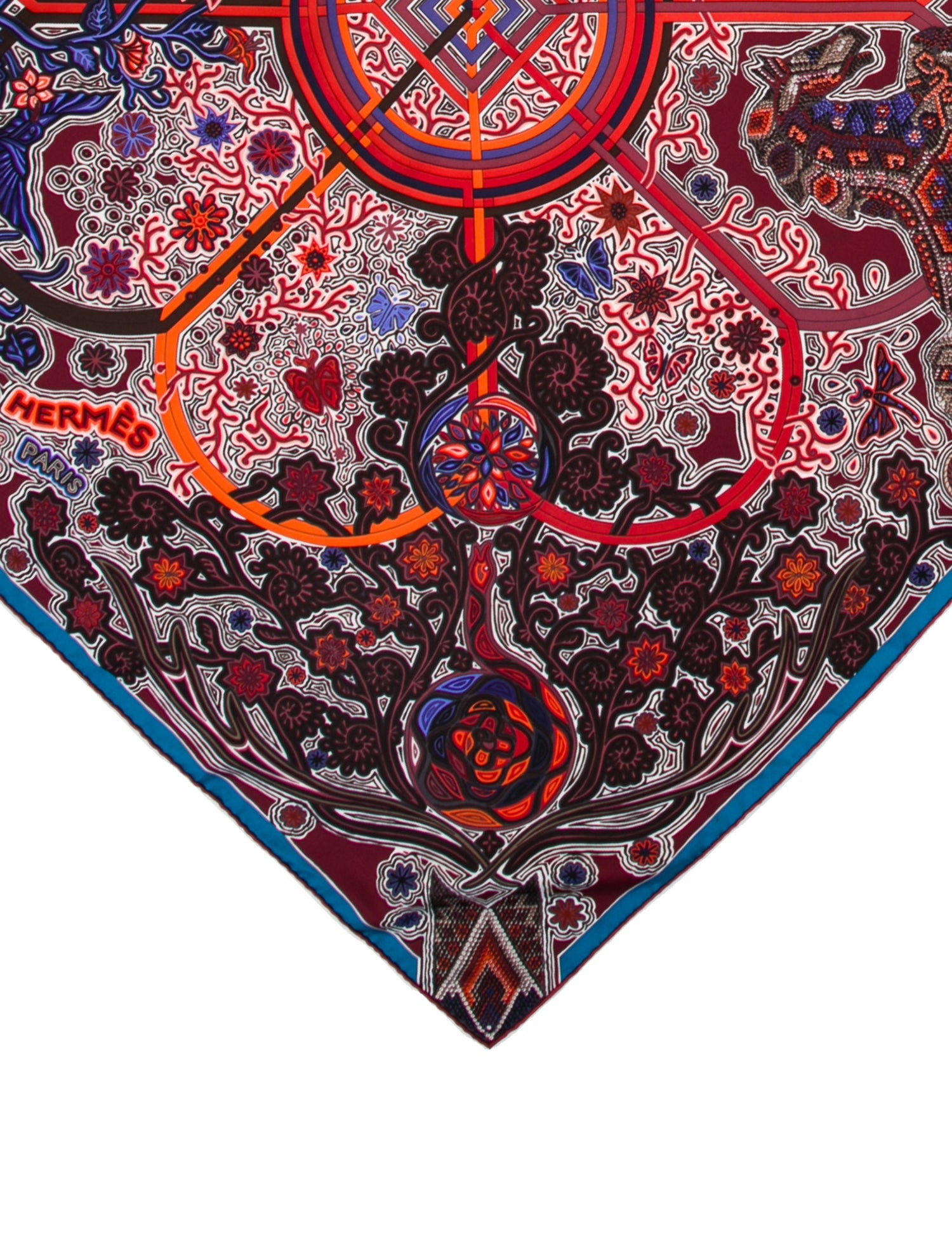 Hermès L'Arbre du Vent Silk Scarf