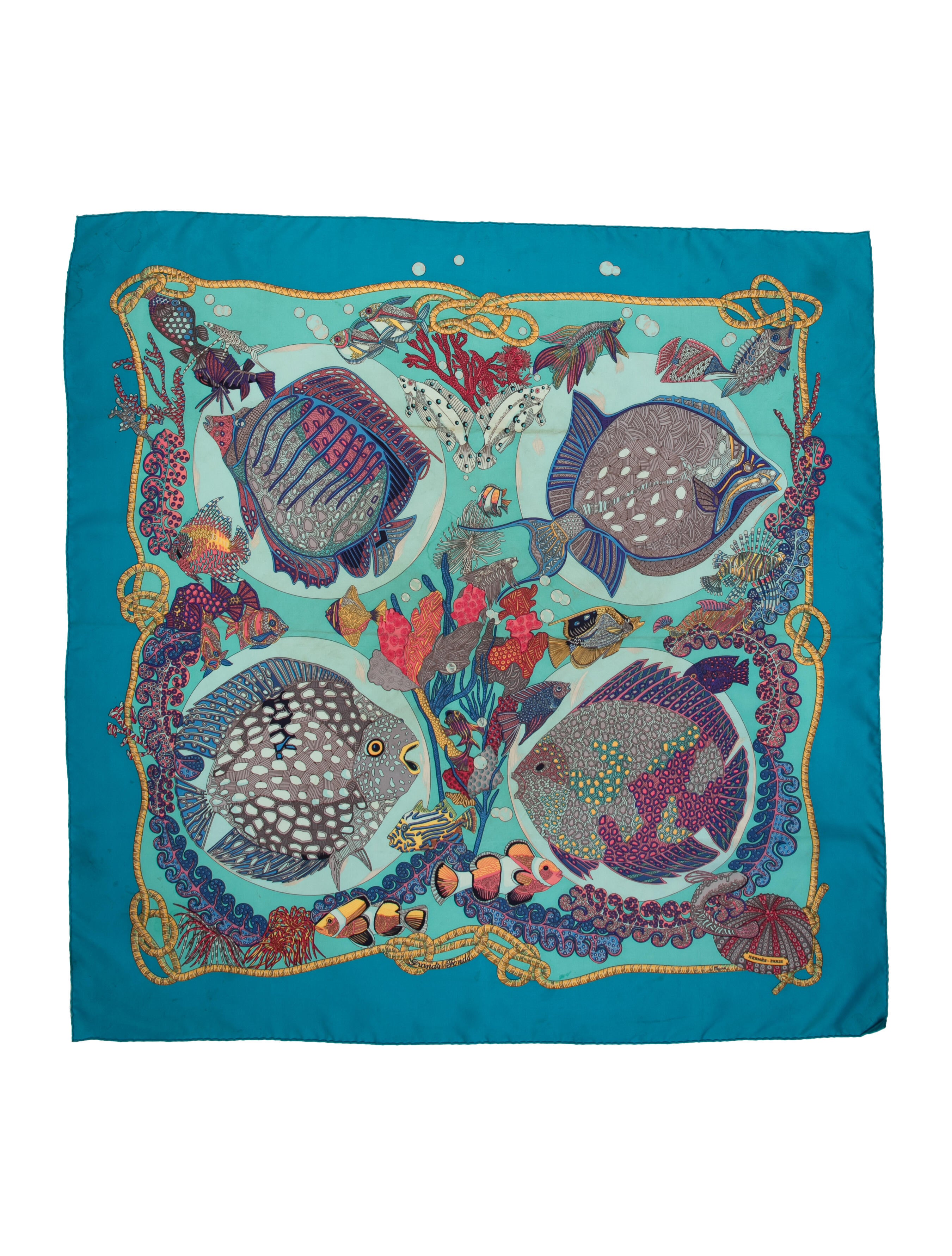 Hermès Grands Fonds Silk Scarf