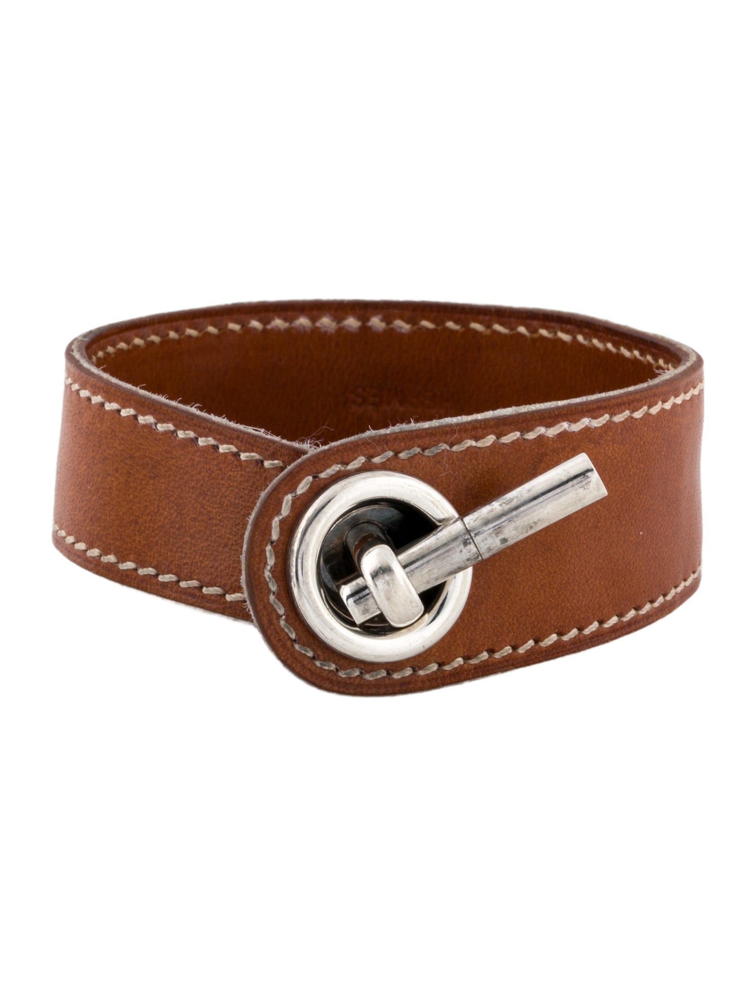 Hermès Tapered Leather Toggle Bracelet
