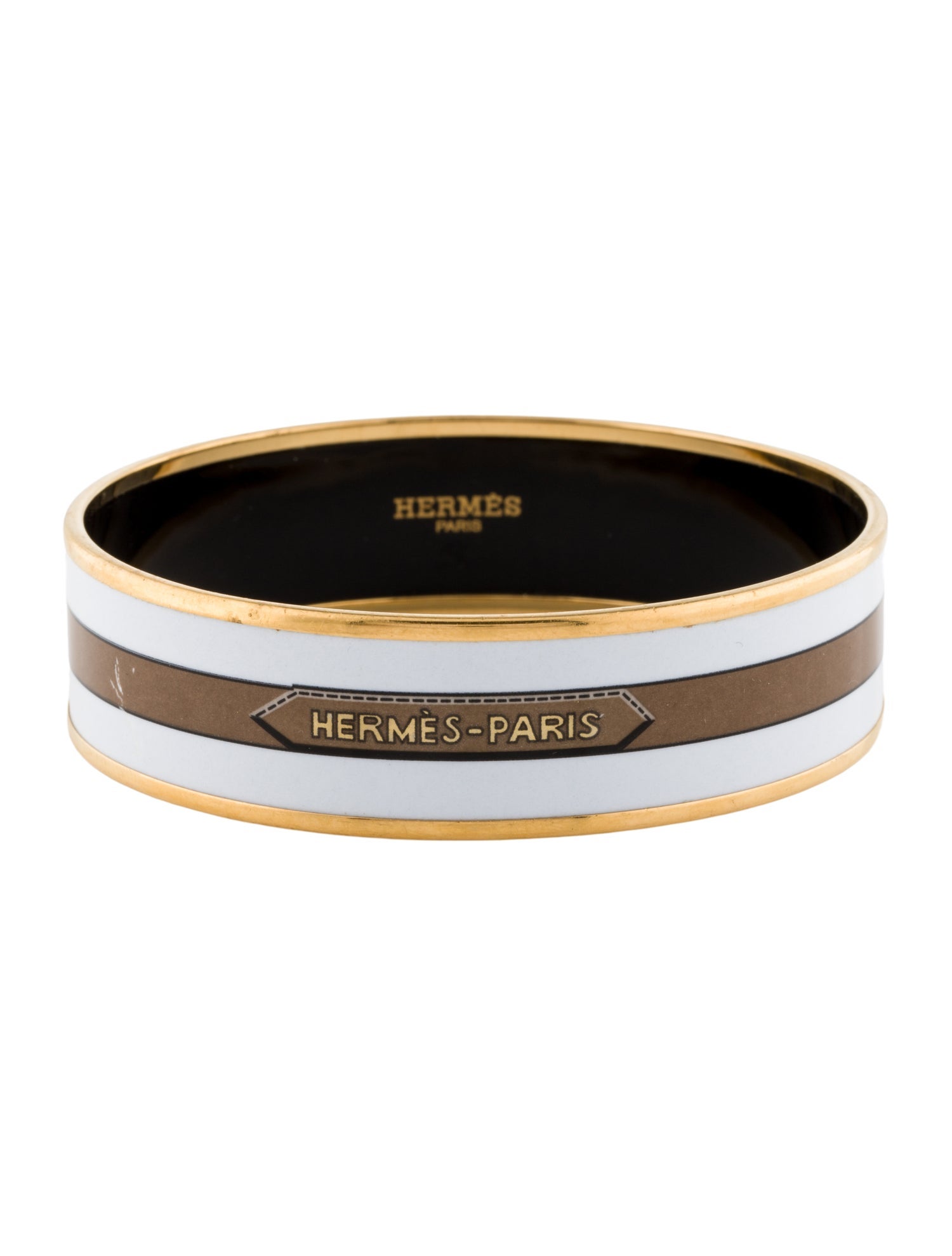Hermès Enamel Wide Bangle