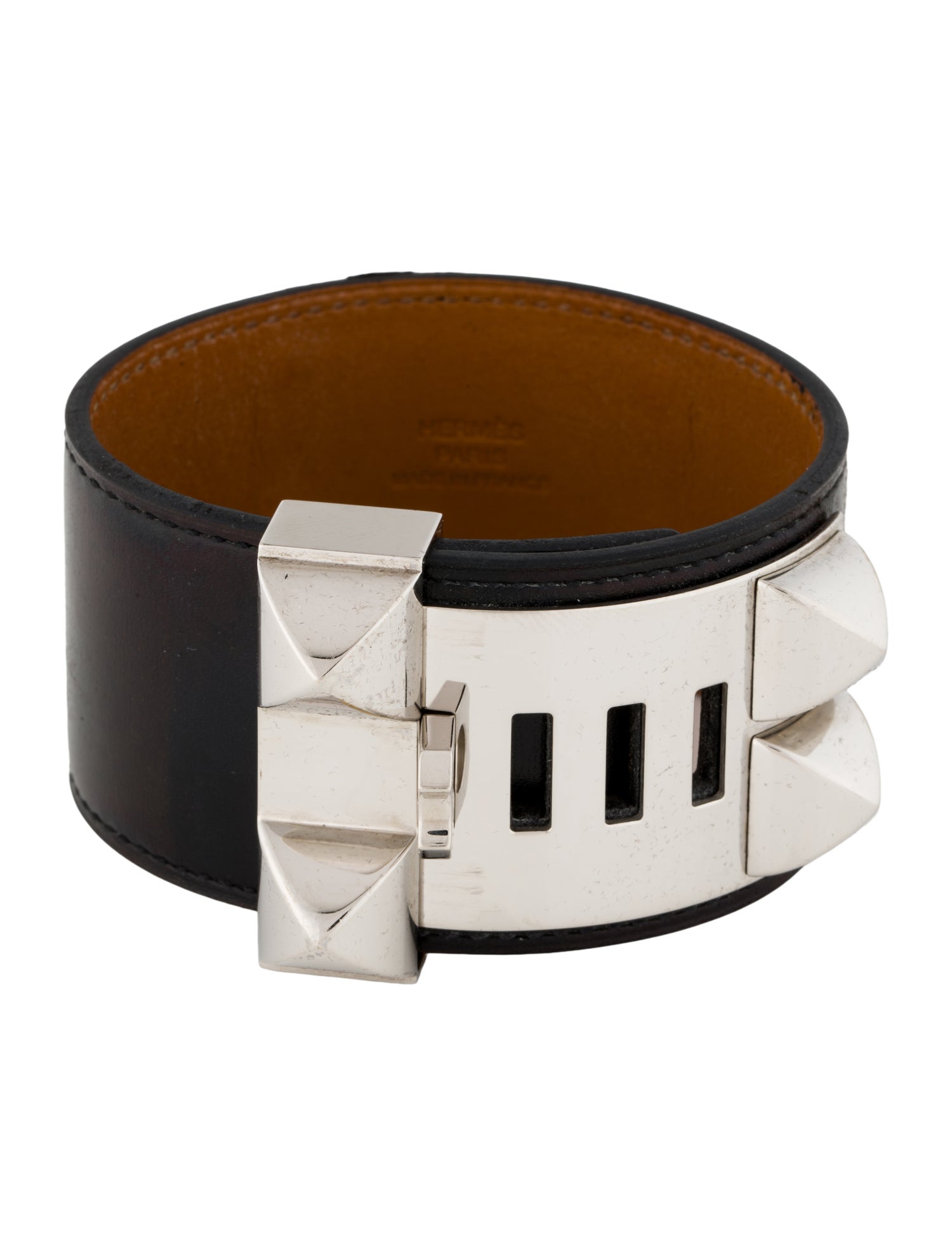 Hermès Leather Collier De Chien Wrap Bracelet