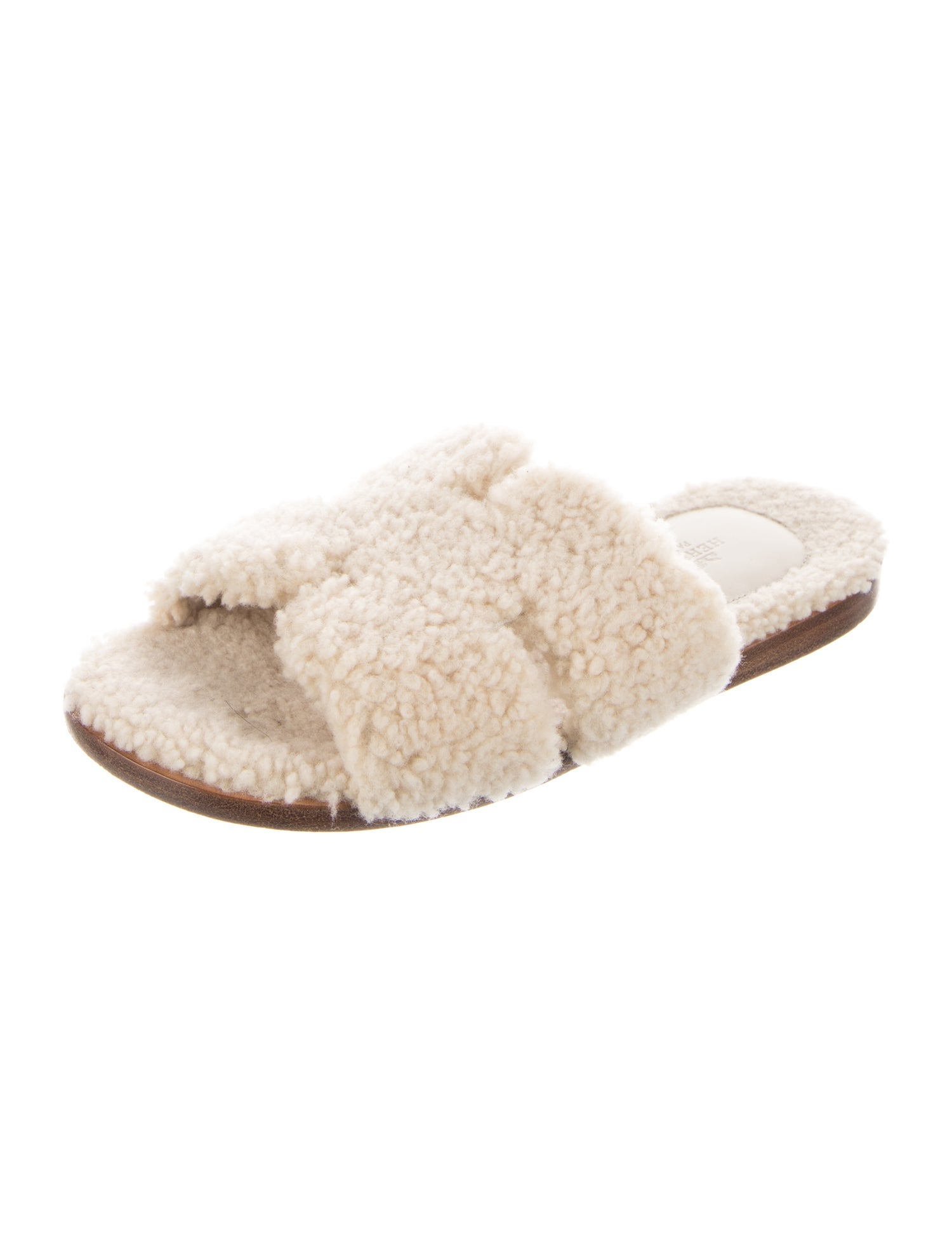 Hermès Izmir Shearling Slides