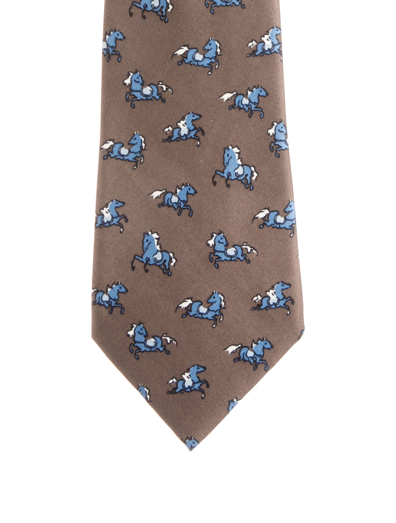 Hermès SIlk Pattern Print Tie