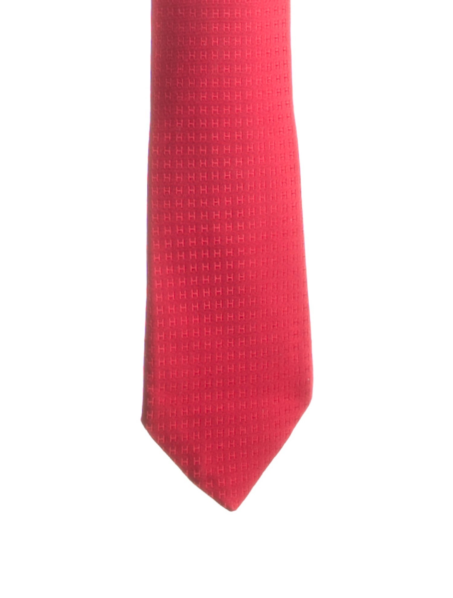 Hermès Pattern Print Silk Tie