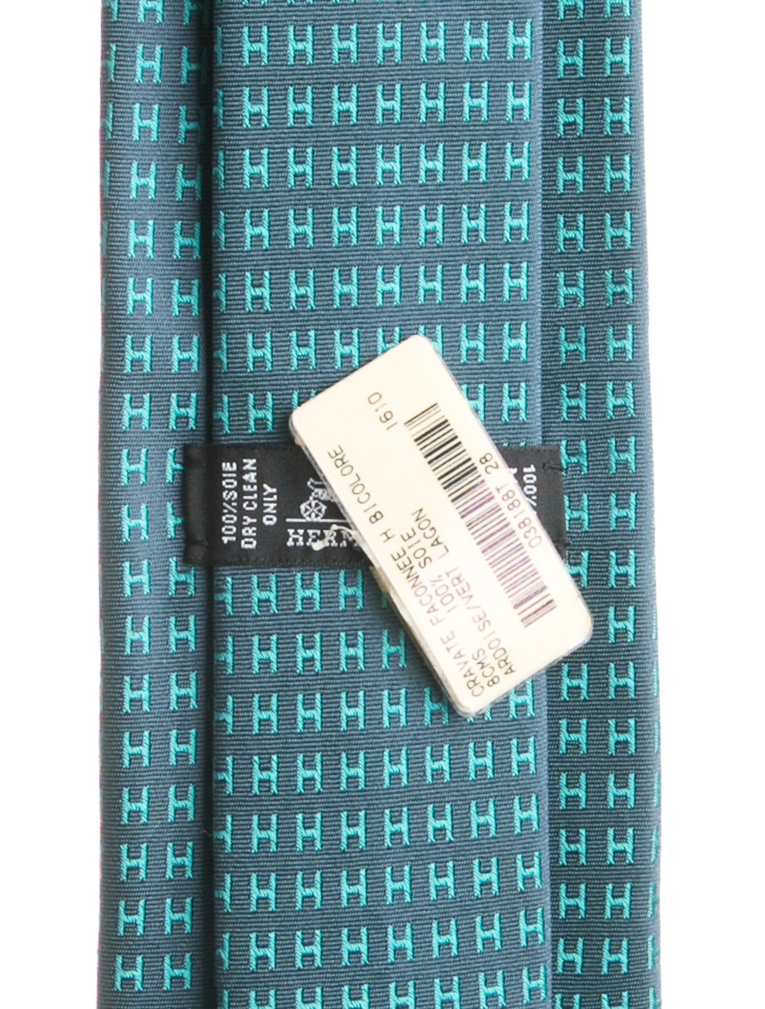 Hermès Patterned Silk Tie