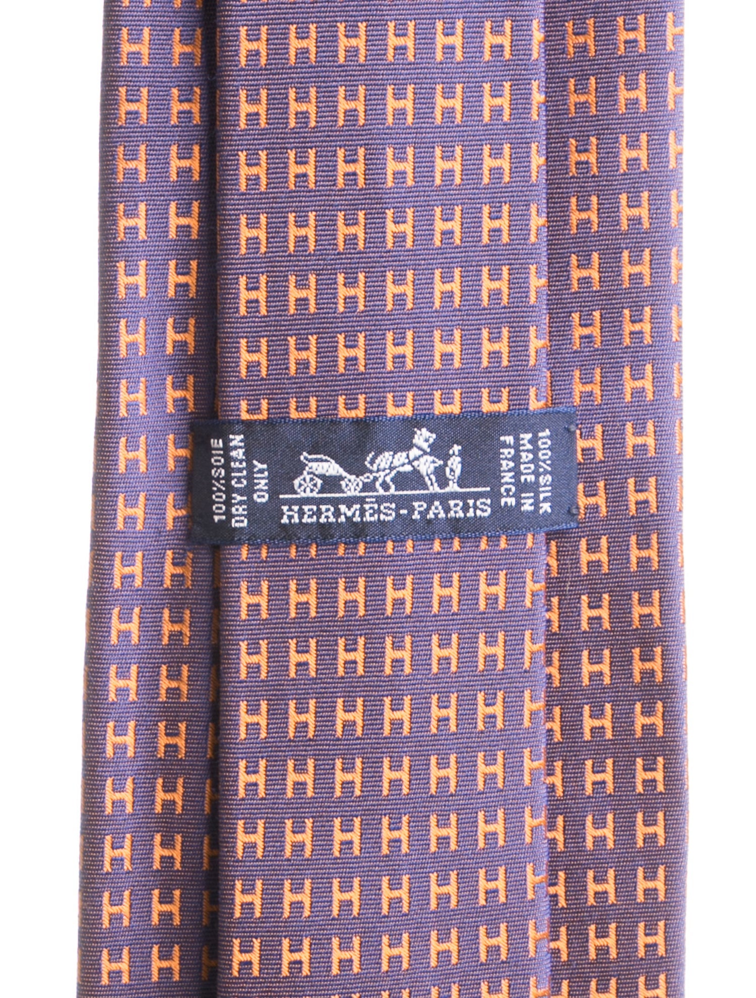 Hermès Silk Printed Tie