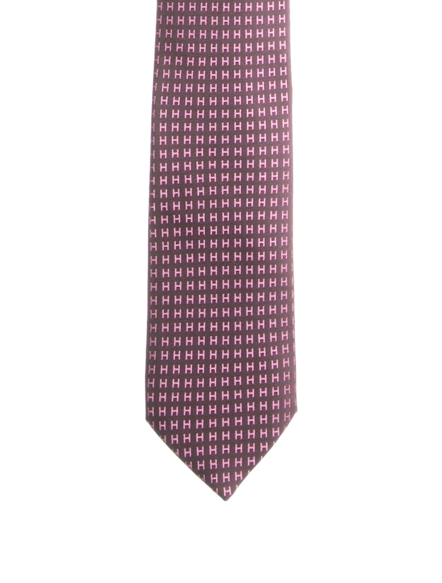 Hermès Patterned Silk Tie