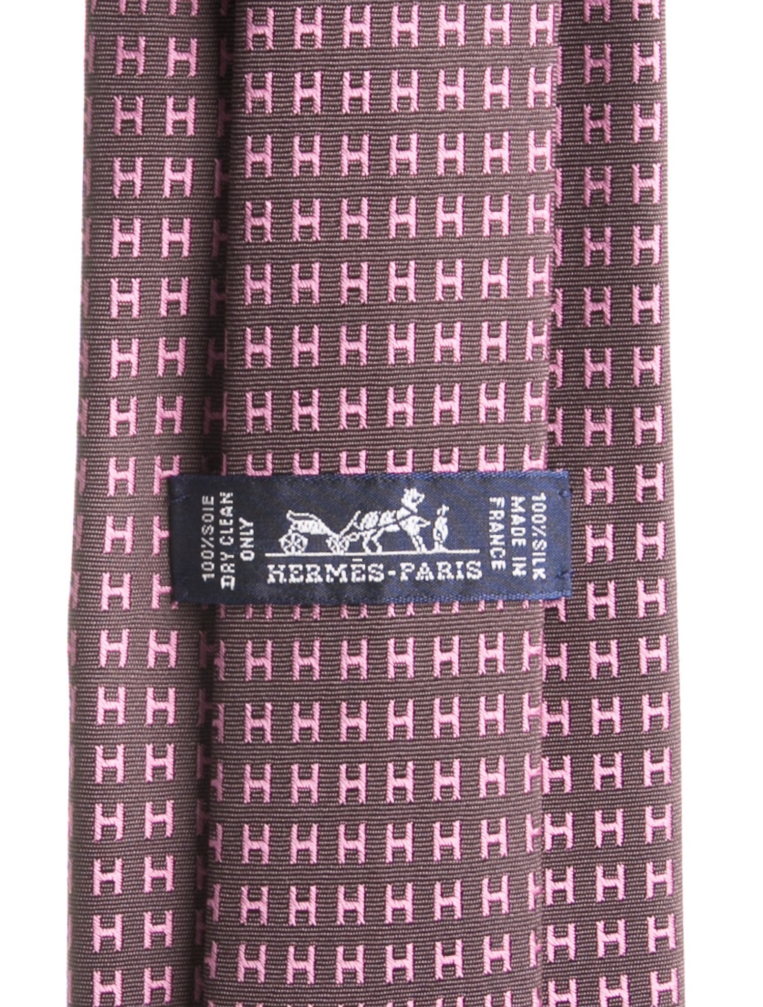 Hermès Patterned Silk Tie