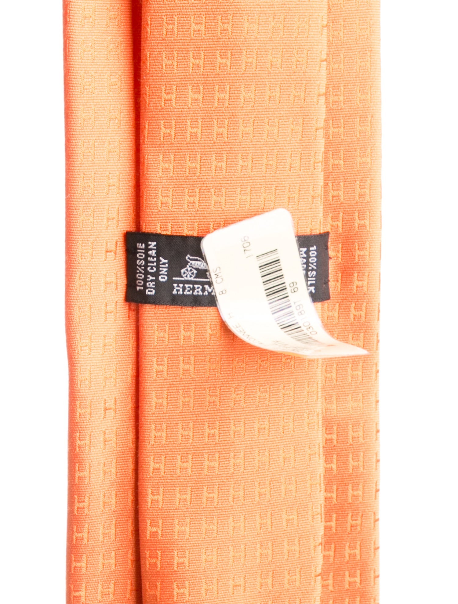 Hermès Pattern Print Silk Tie