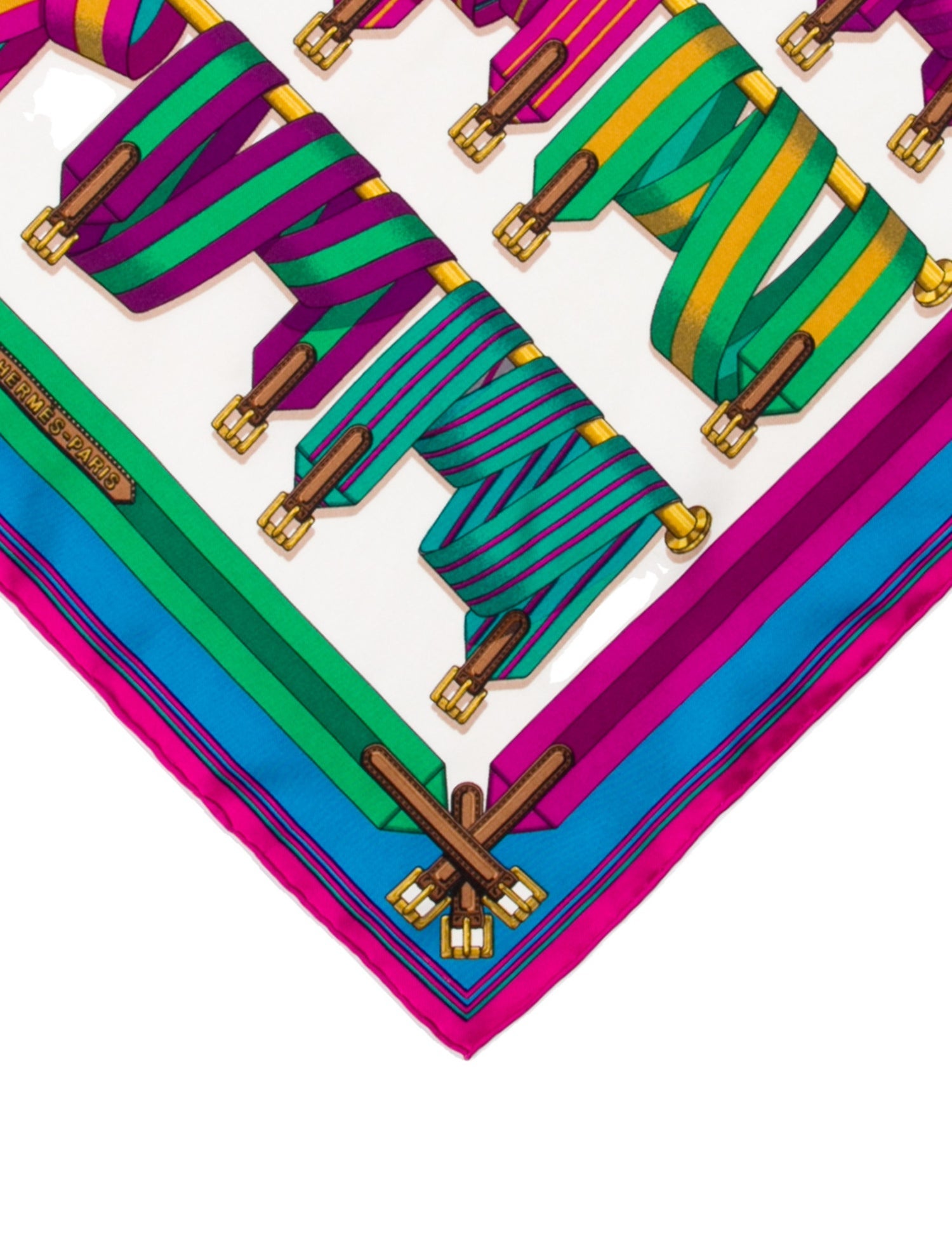 Hermès Silk Patterned Pocket Square