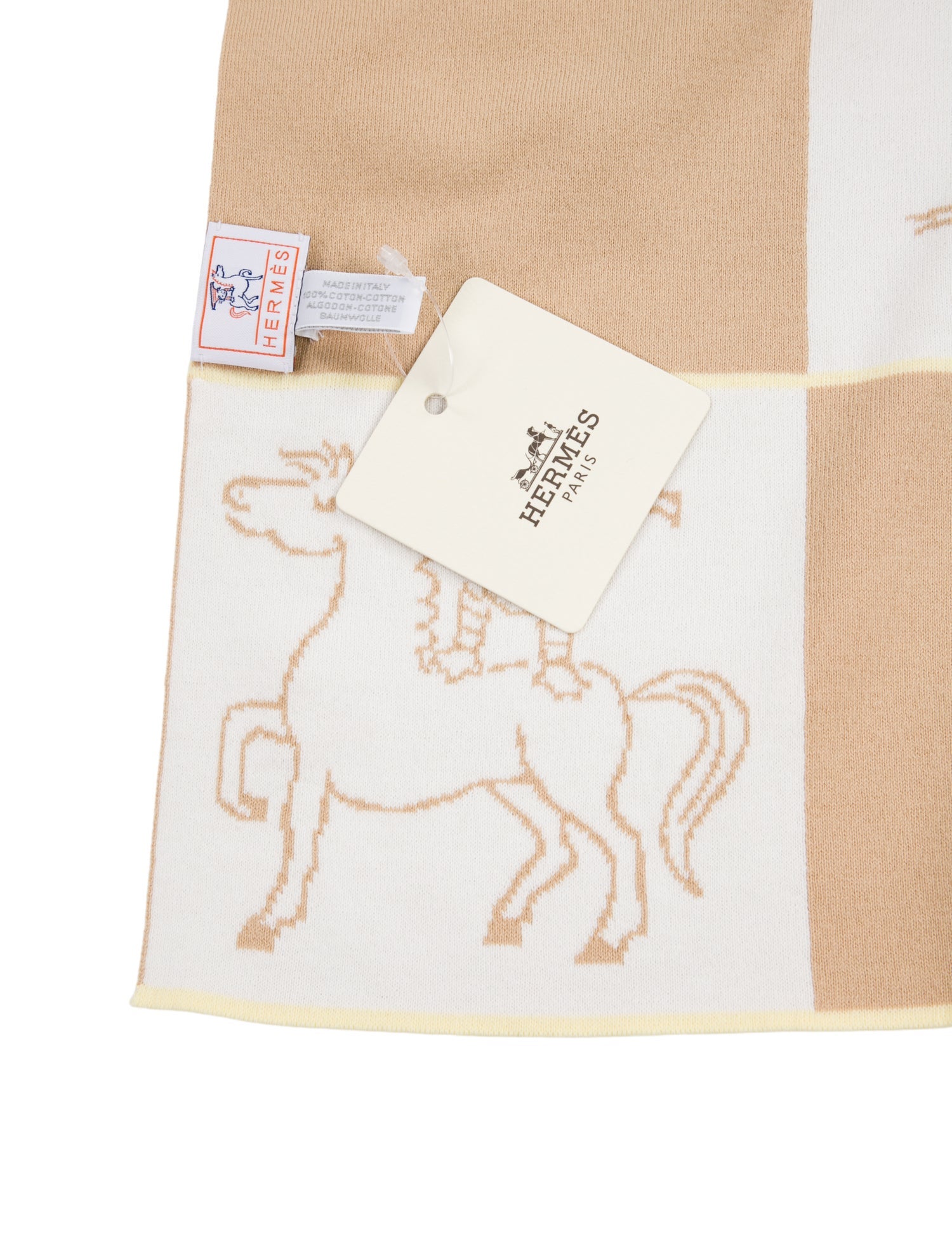 Hermès Cabriole Baby Blanket w/ Tags