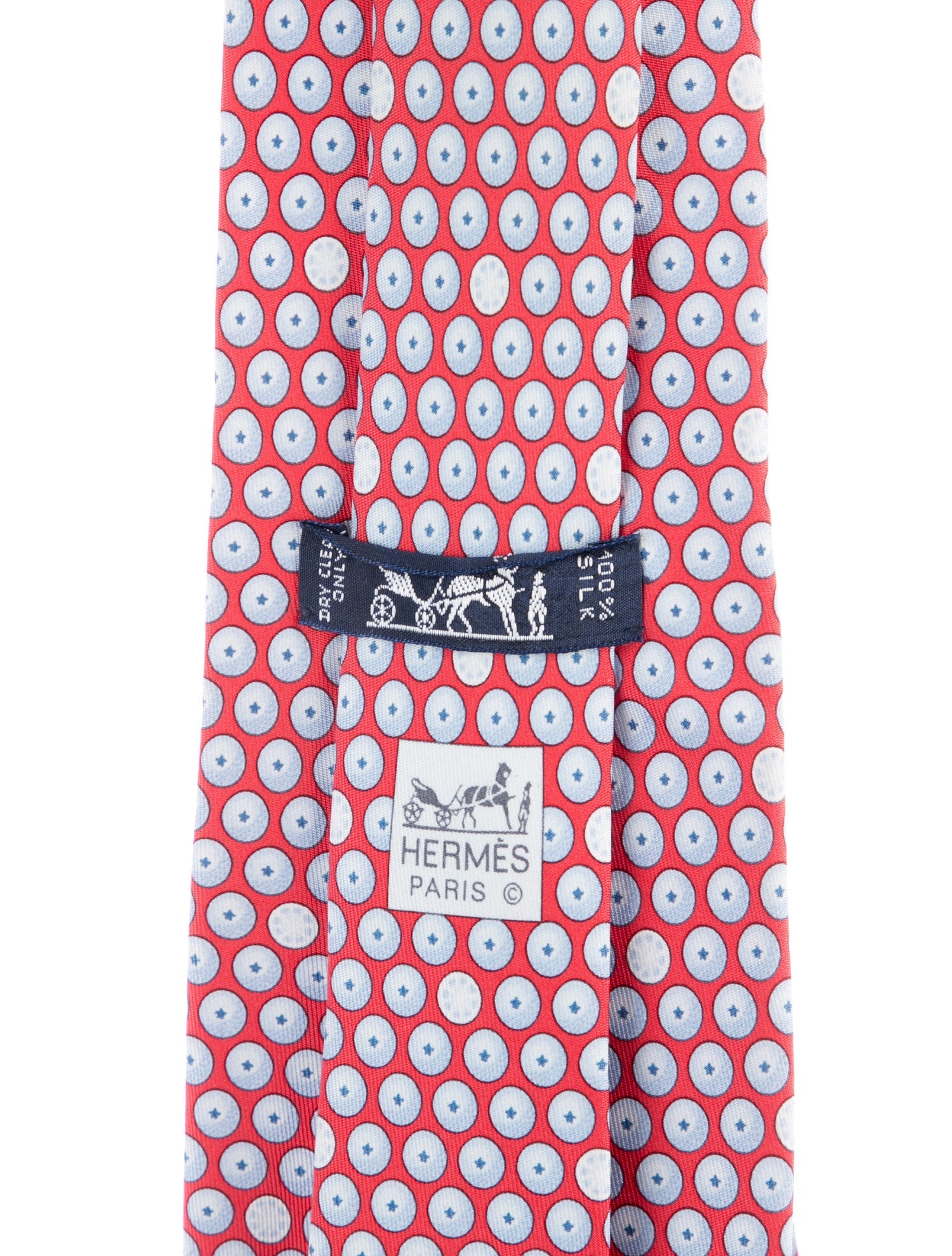 Hermès SIlk Pattern Print Tie