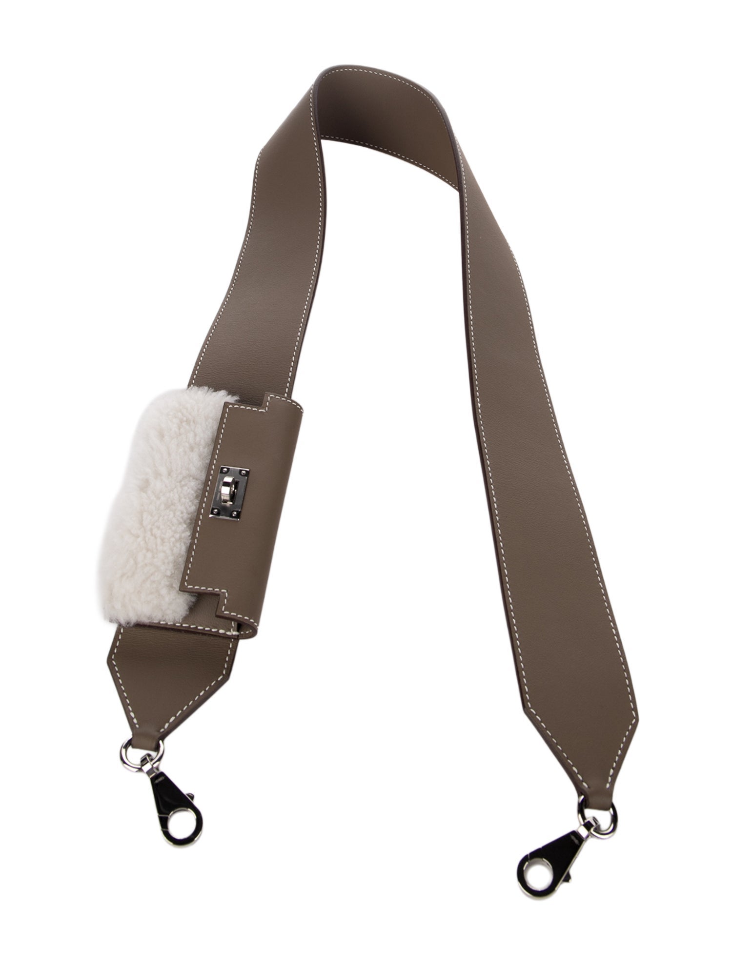Hermès Swift & Shearling Kelly Pocket Bag Strap