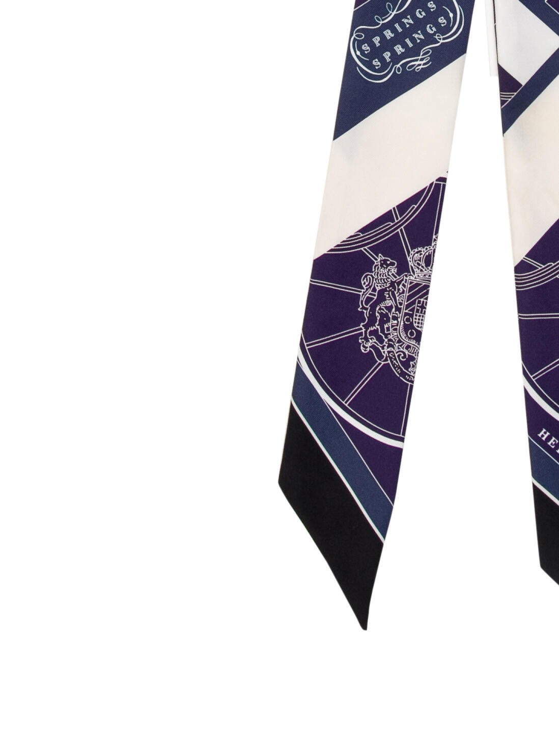 Hermès Springs Springs Silk Twilly Scarf