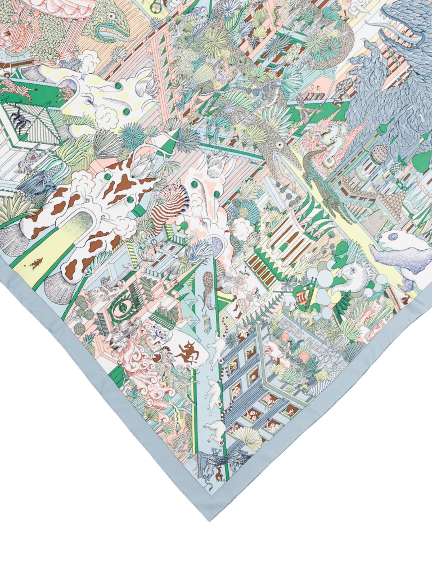 Hermès Animapolis Silk Shawl