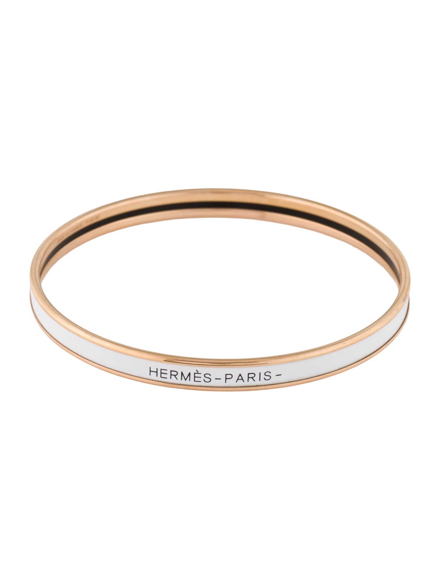Hermès Uni Extra Narrow Enamel Bangle